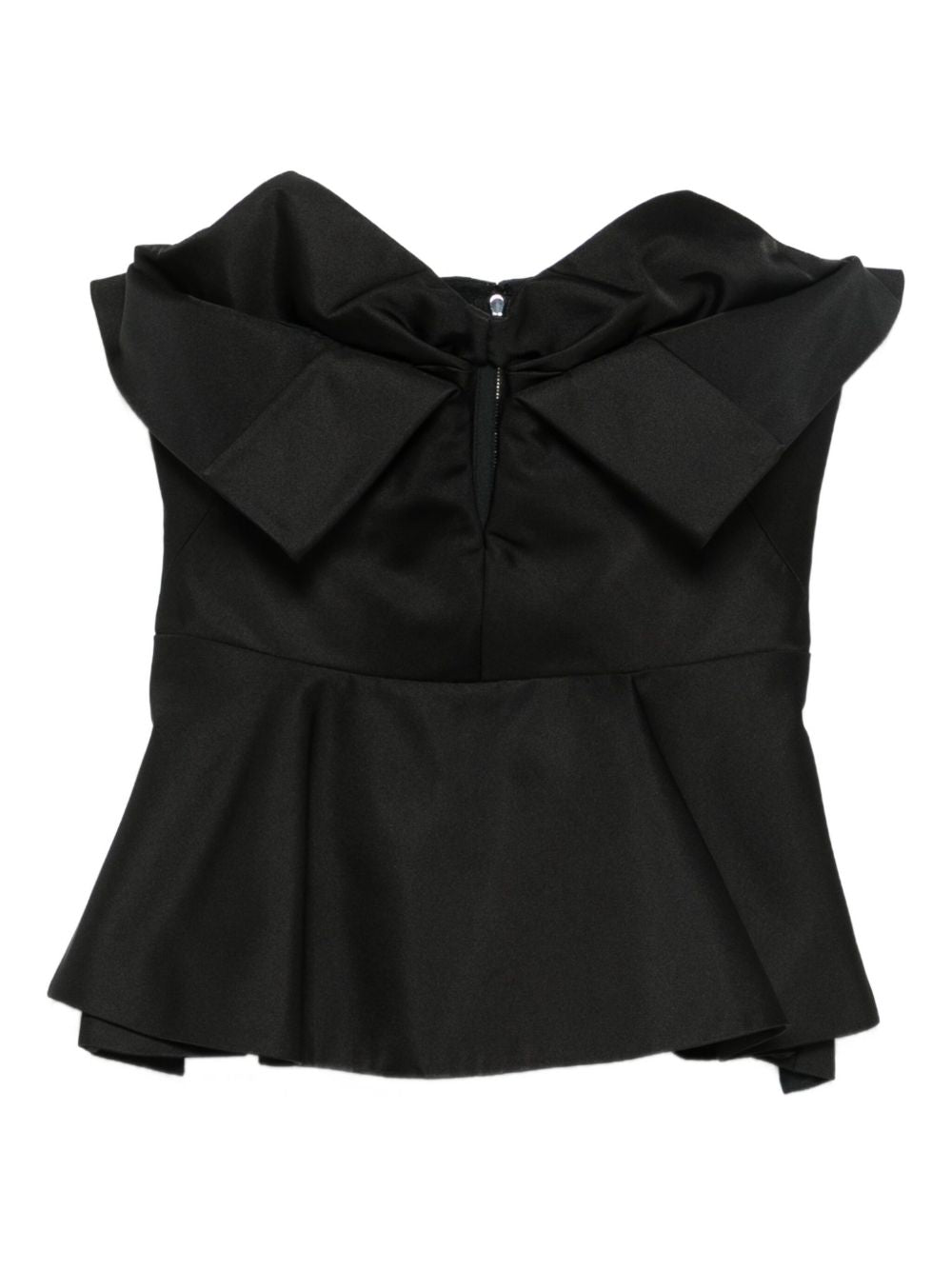 ALEXANDER MCQUEEN Bow-Accented Peplum Blouse