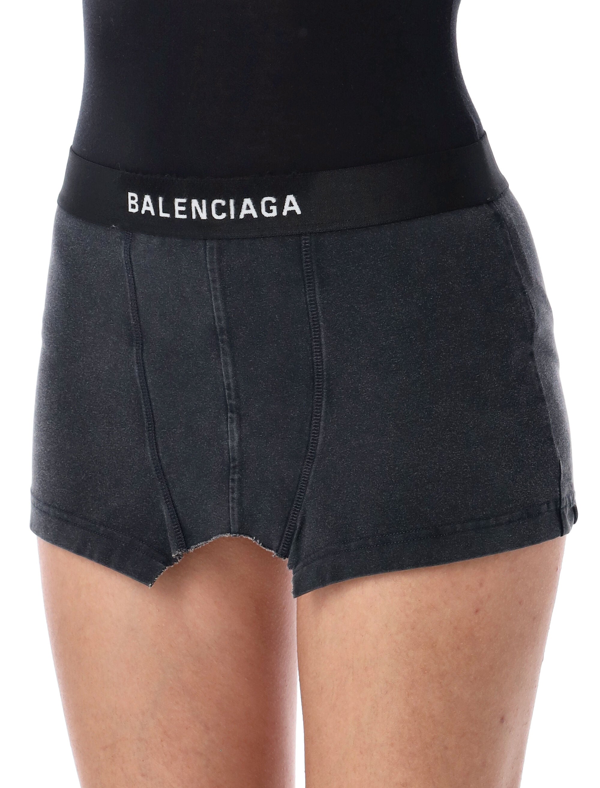 BALENCIAGA Mini Cut-Off Brief Skirt