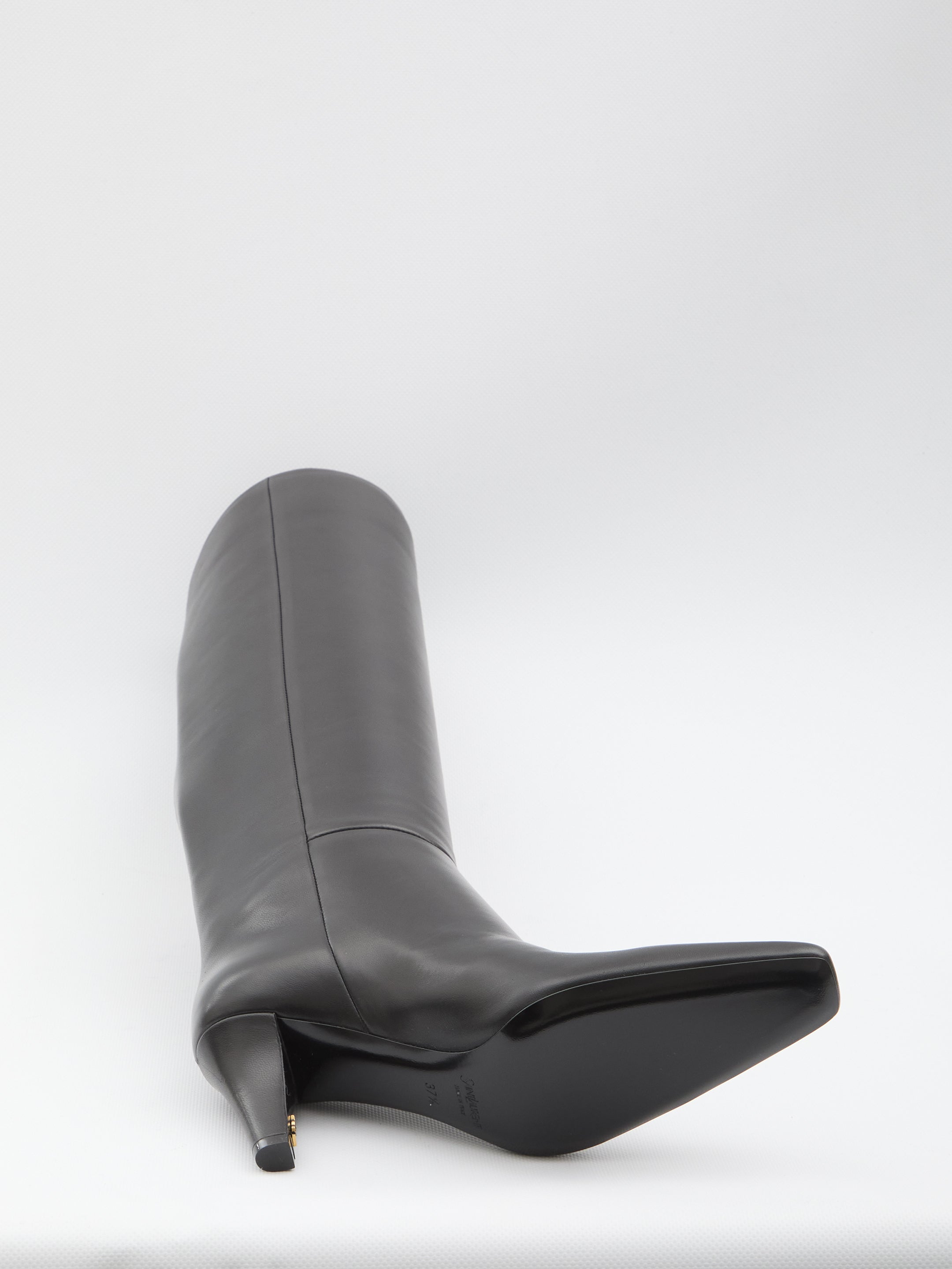 SAINT LAURENT Above-the-Knee Women's Boots with Squared Toe