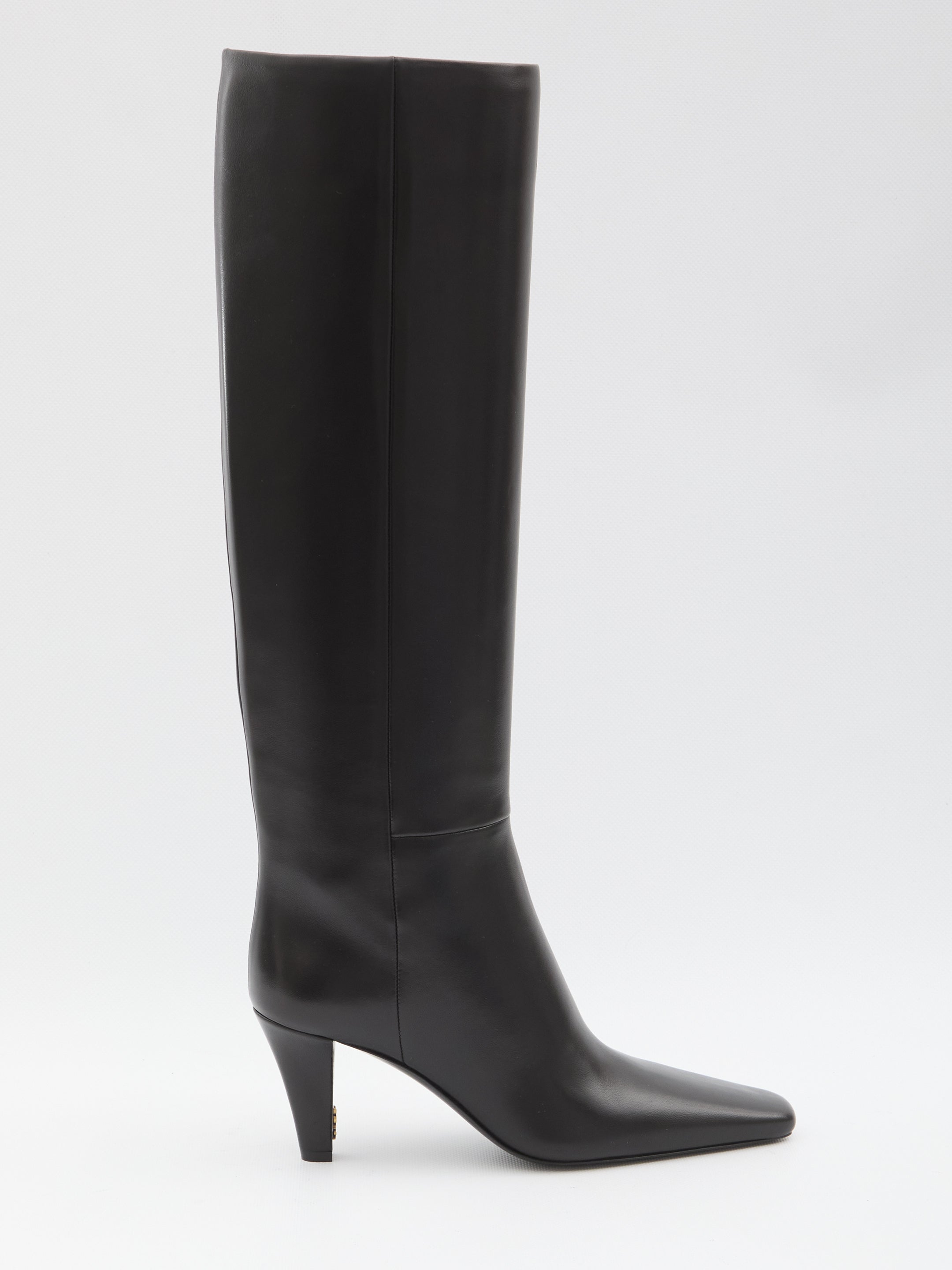 SAINT LAURENT Above-the-Knee Women's Boots with Squared Toe