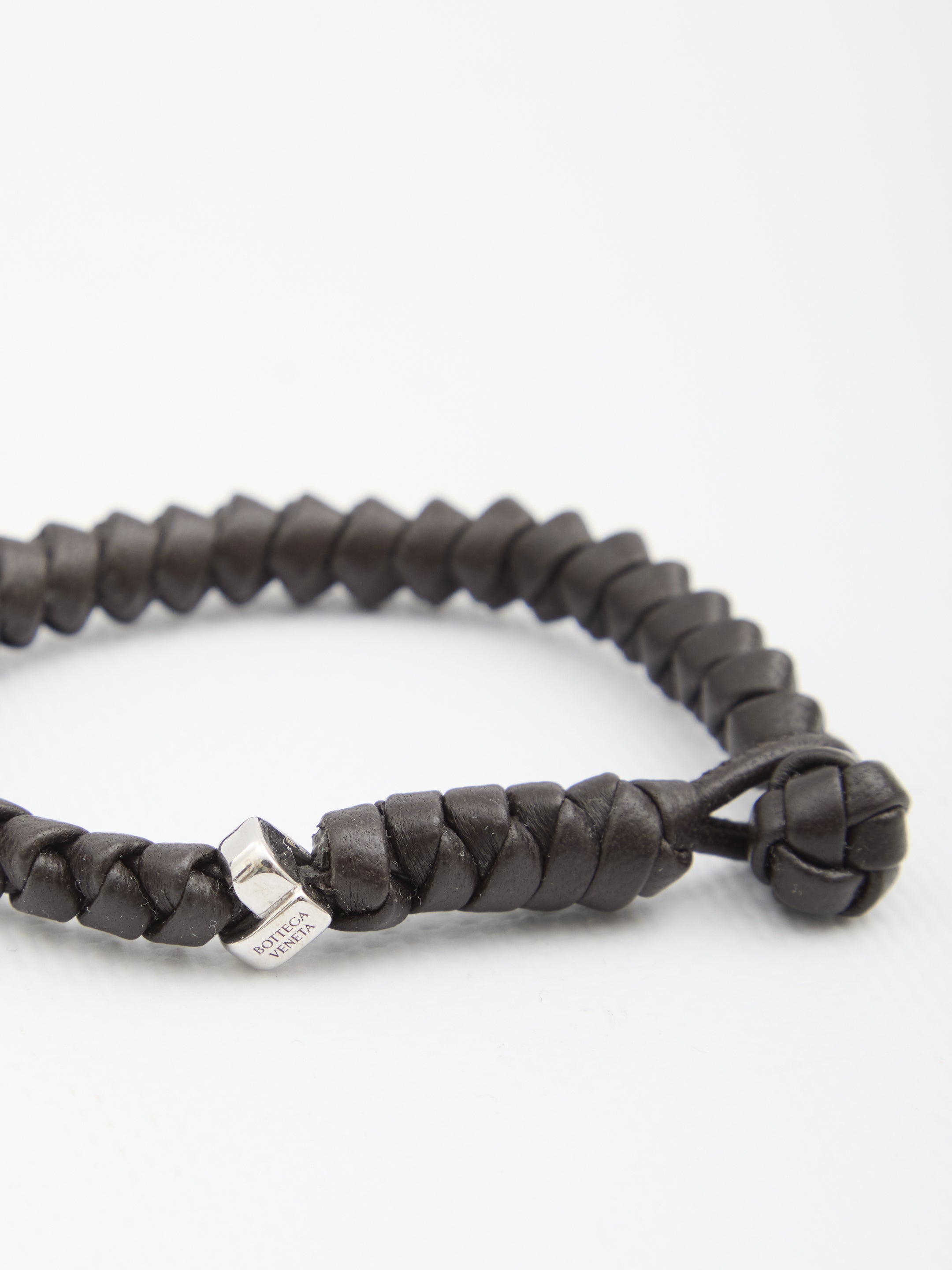 BOTTEGA VENETA Intrecciato Leather Bracelet - Size INT