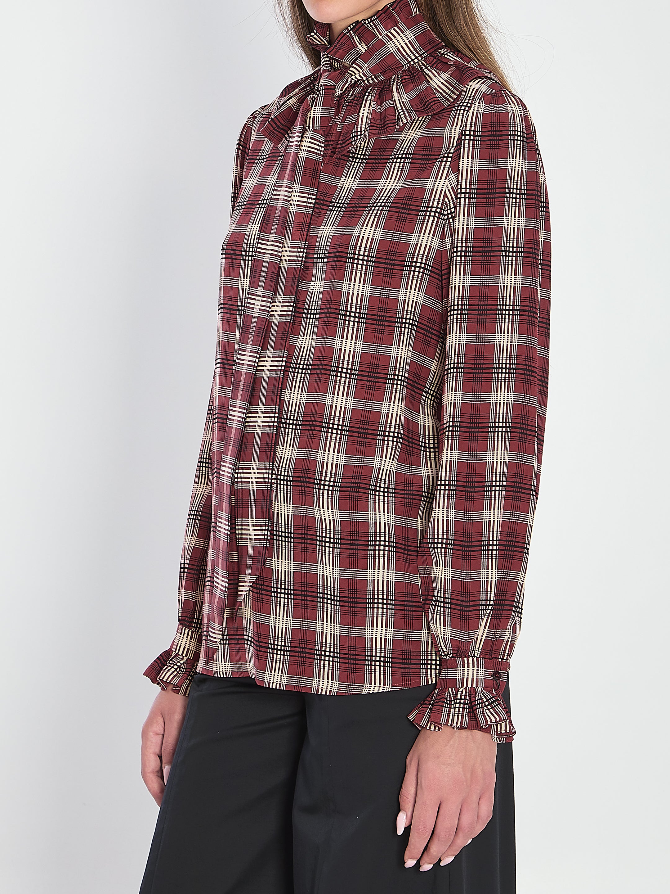 SAINT LAURENT Elegant Poet Blouse - Size 36