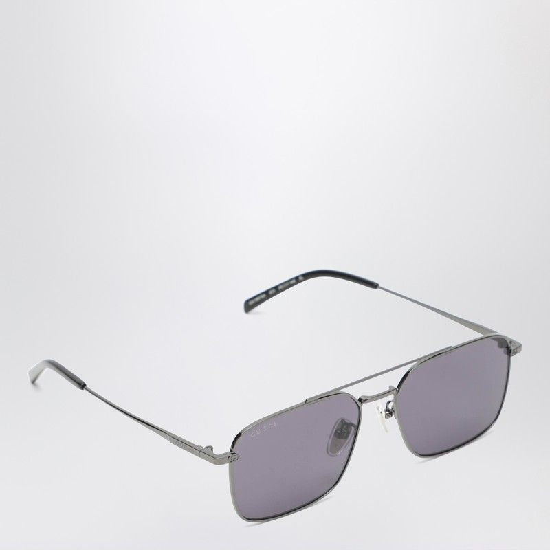 GUCCI Ruthenium Metal Sunglasses for Men