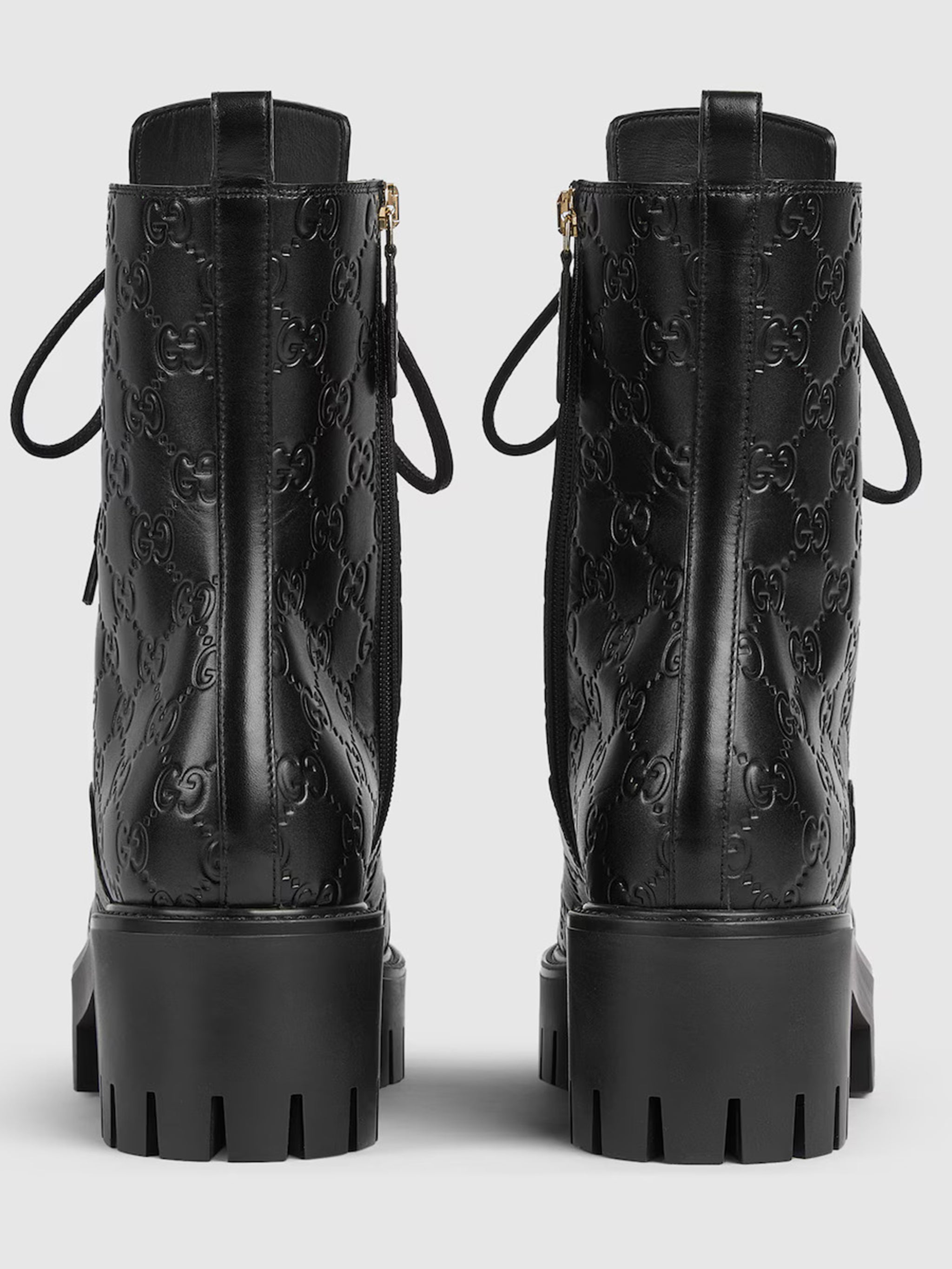 GUCCI Ankle Boot with GG - 35MM Front, 60MM Back