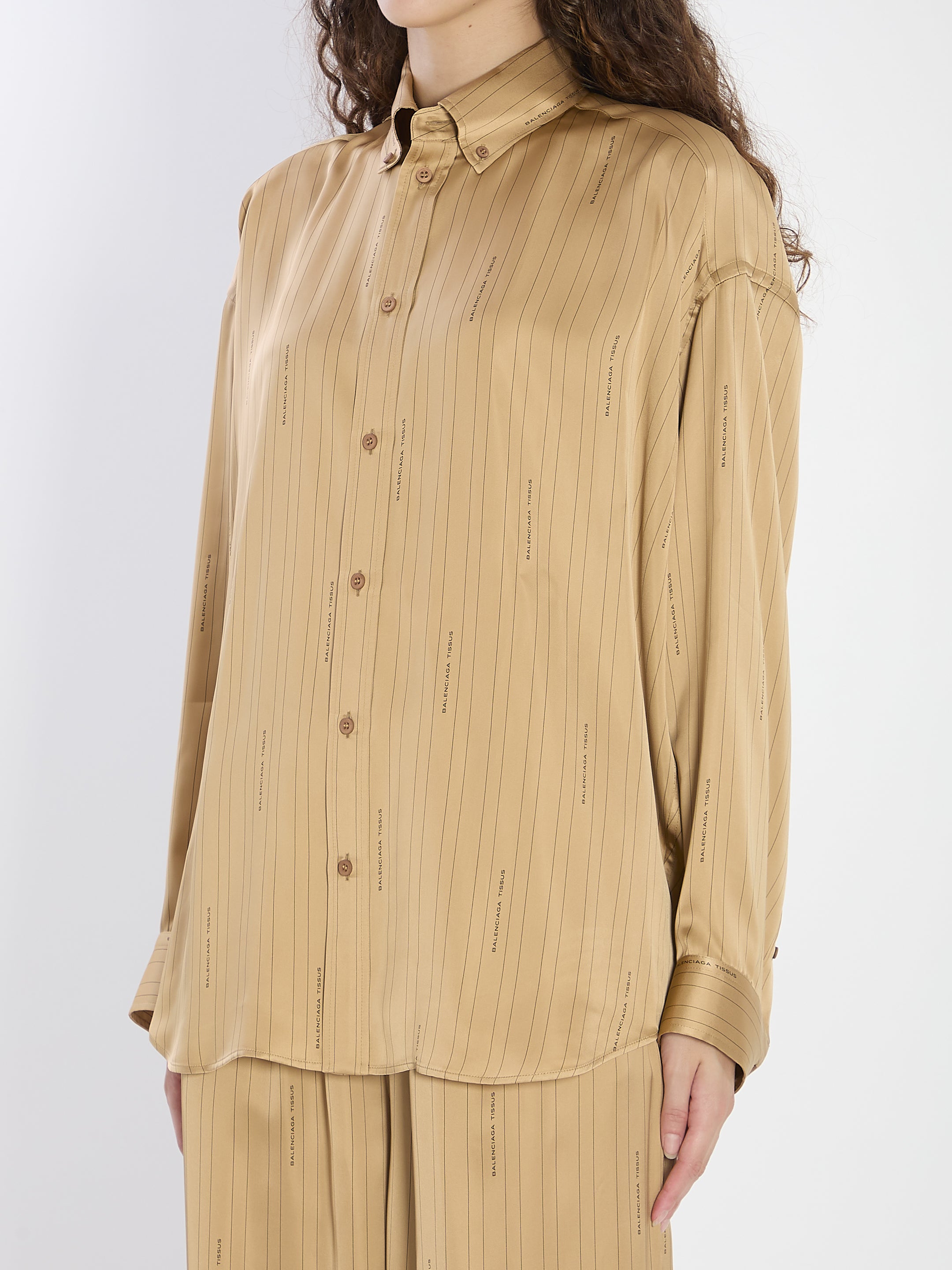 BALENCIAGA Satin Shirt - Relaxed Fit XS