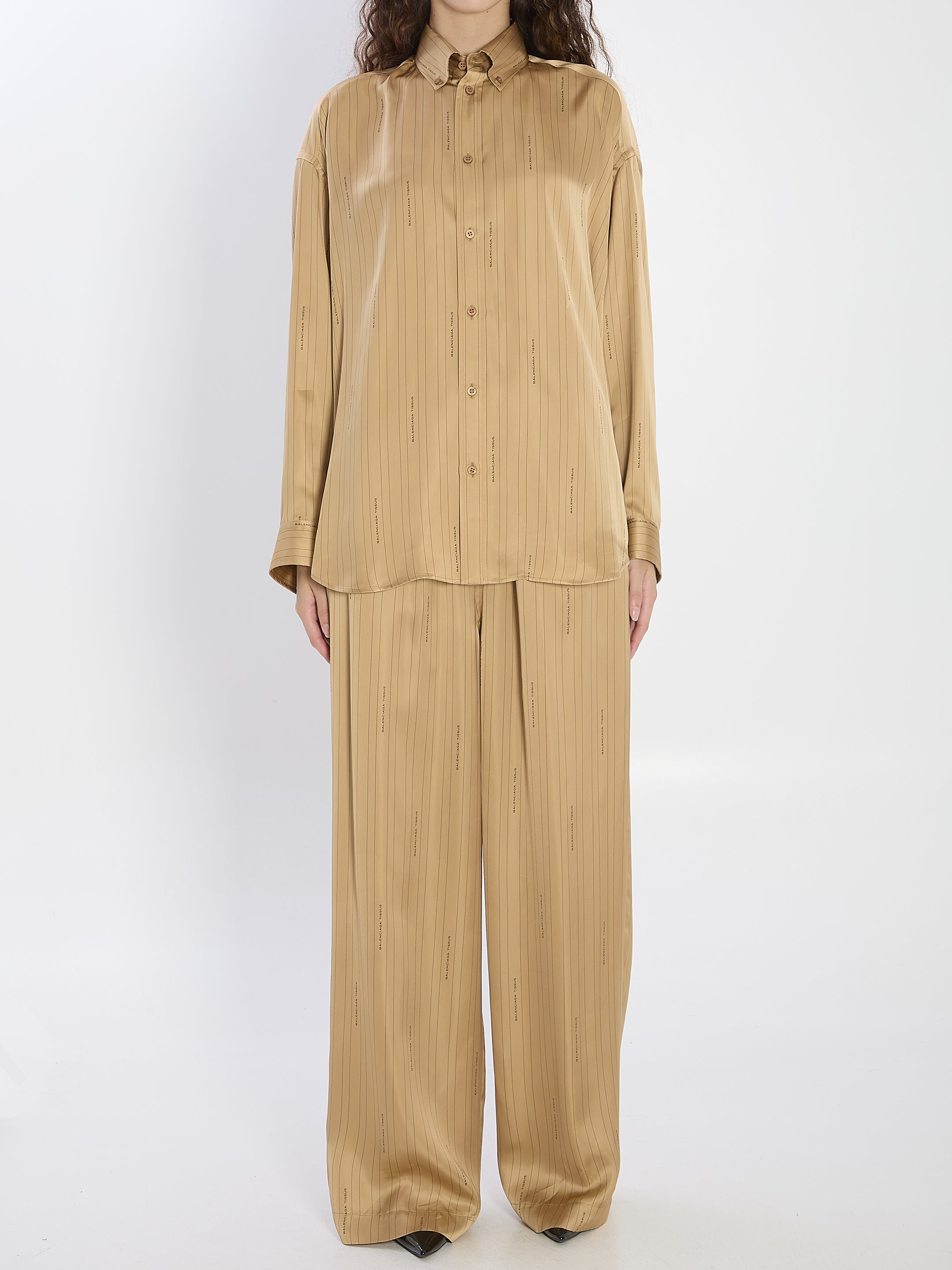 BALENCIAGA Satin Shirt - Relaxed Fit XS