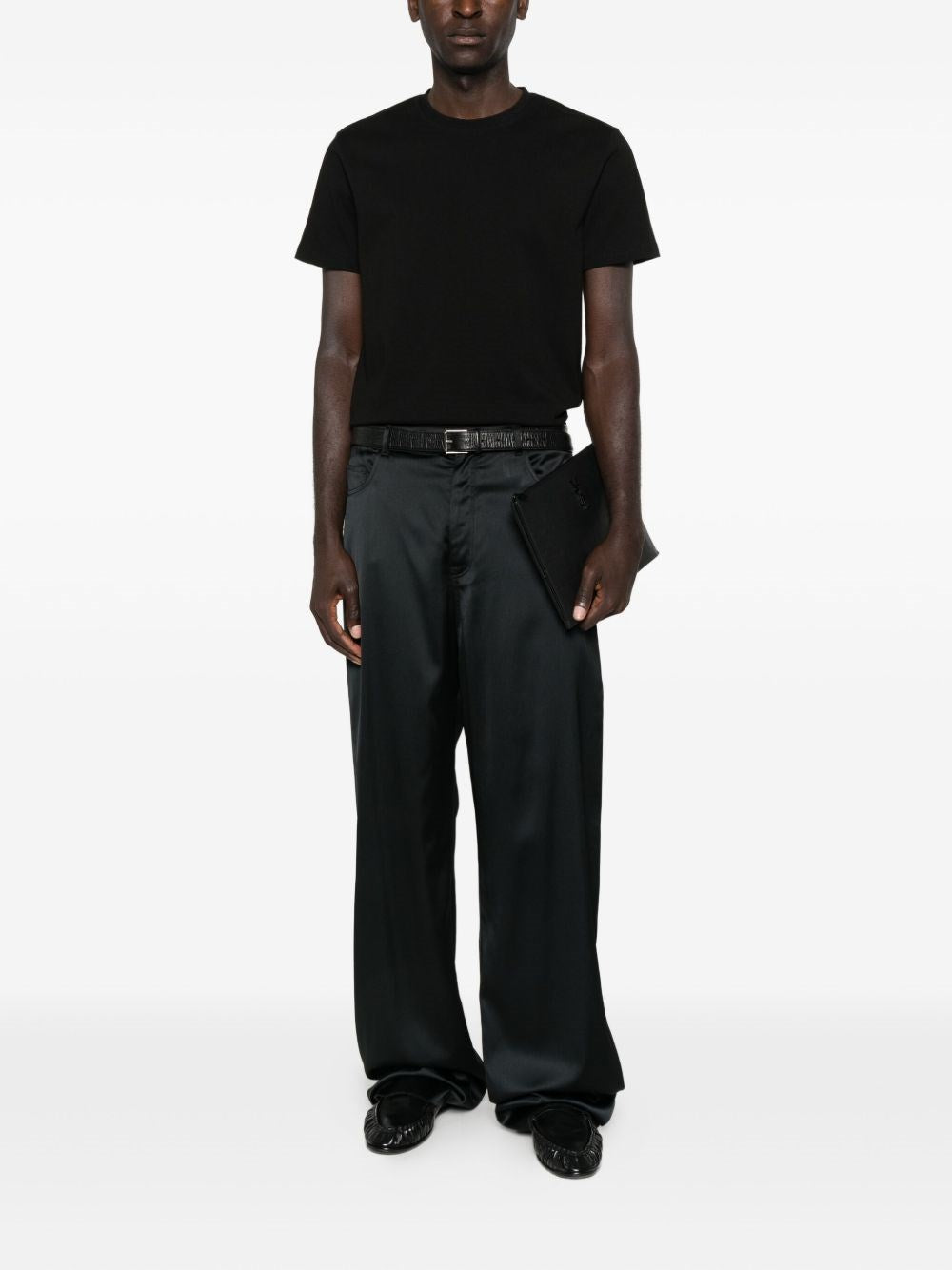 SAINT LAURENT Crewneck T-Shirt for Men - Short Sleeves