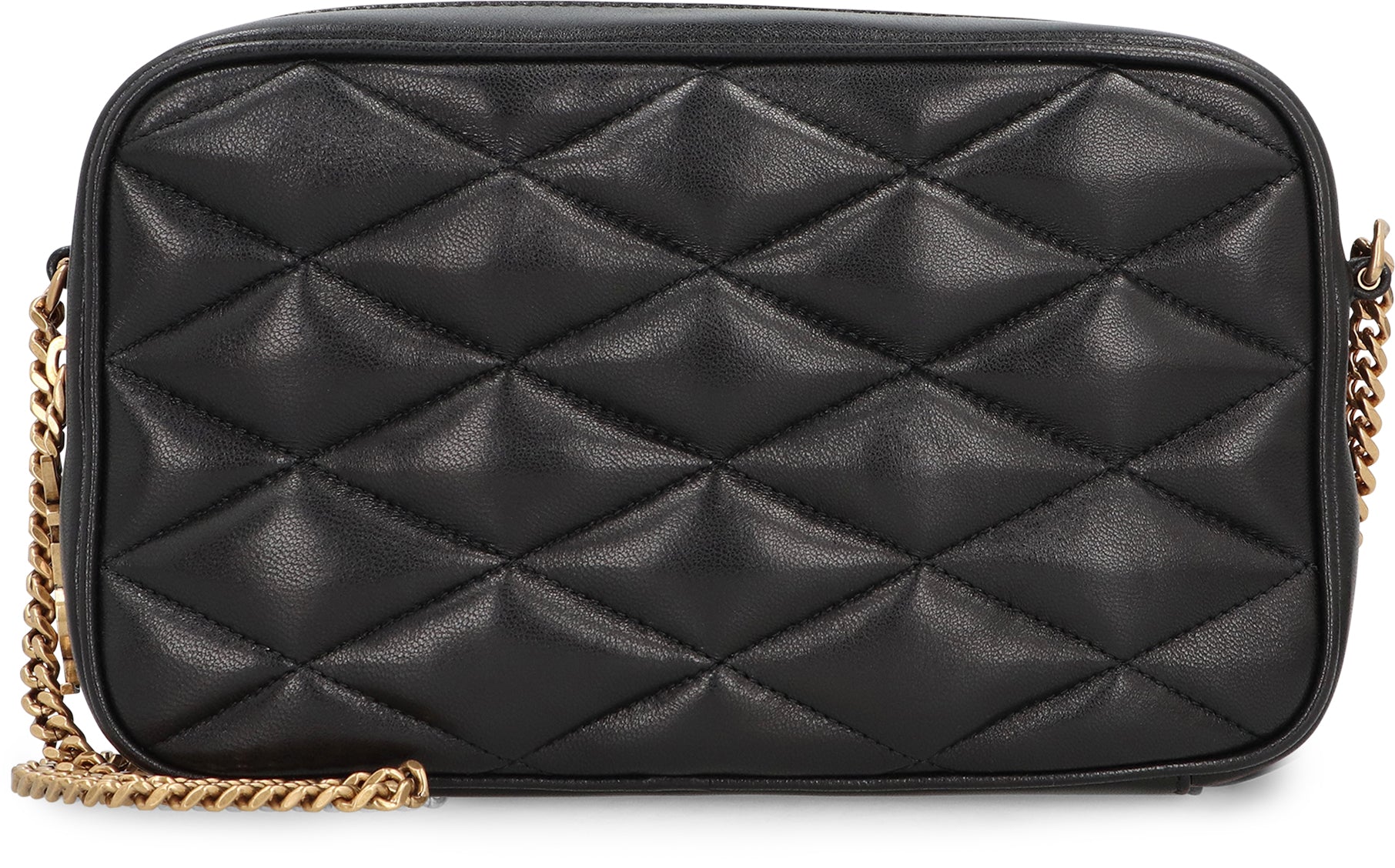 SAINT LAURENT Quilted Leather Camera Mini Handbag