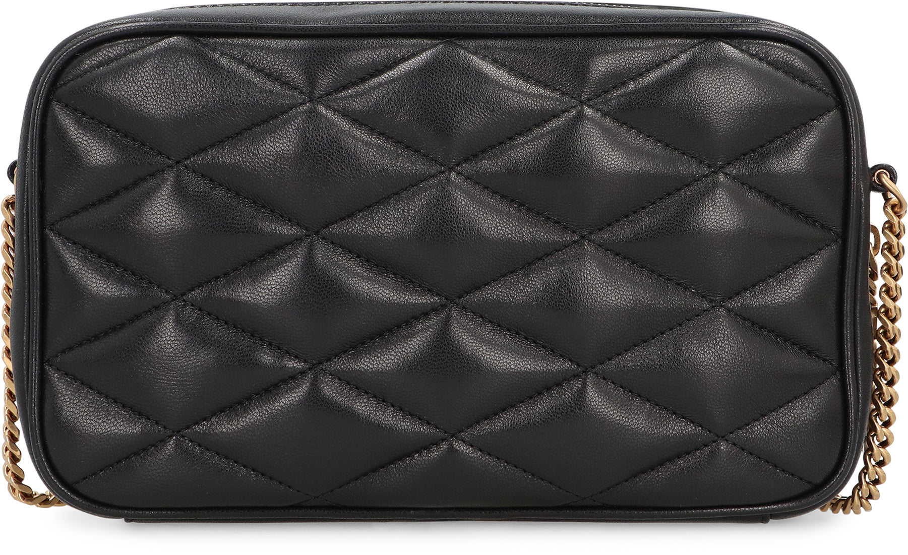 SAINT LAURENT Quilted Leather Camera Mini Handbag