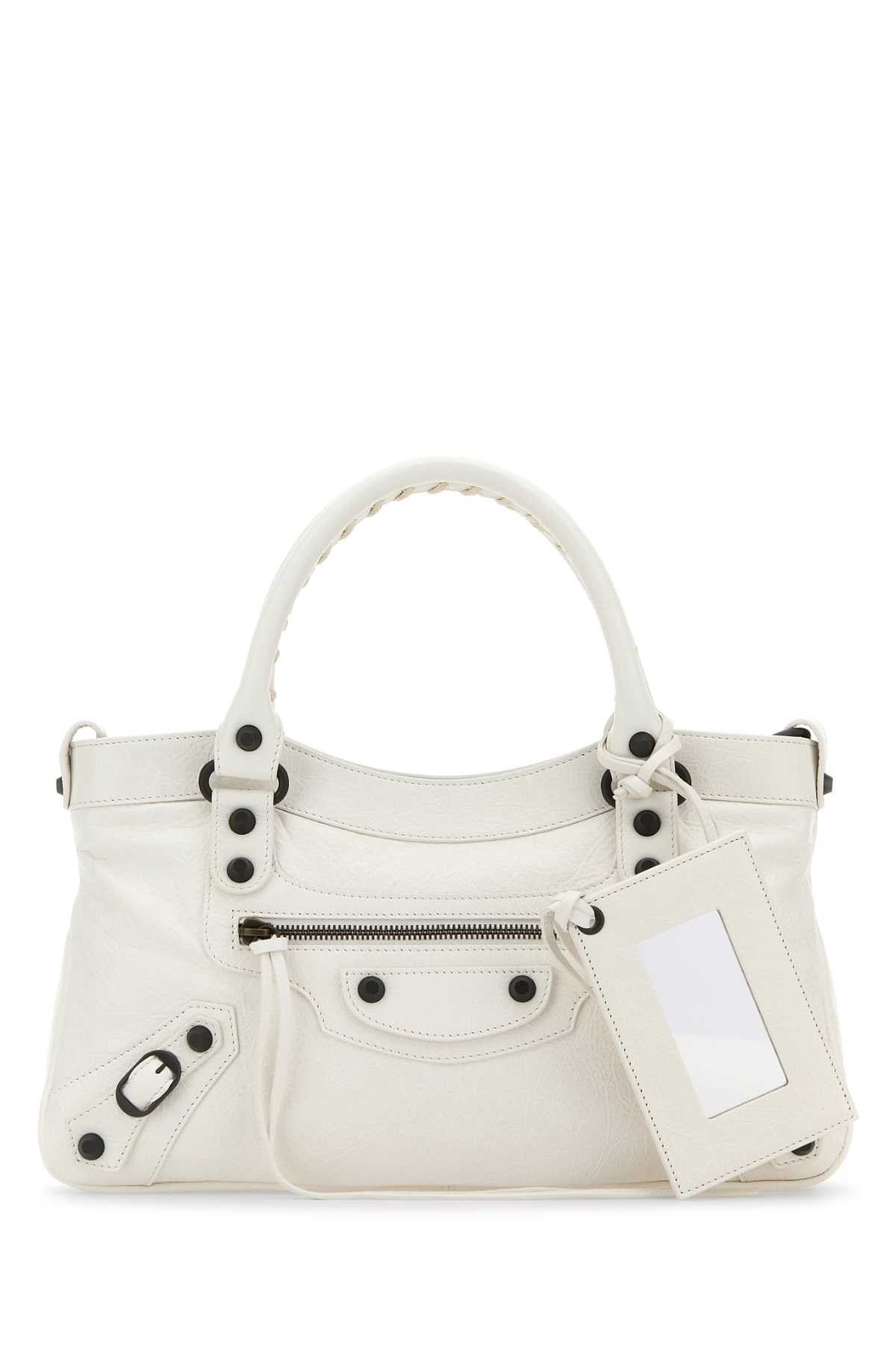 BALENCIAGA Mini Leather City First Handbag