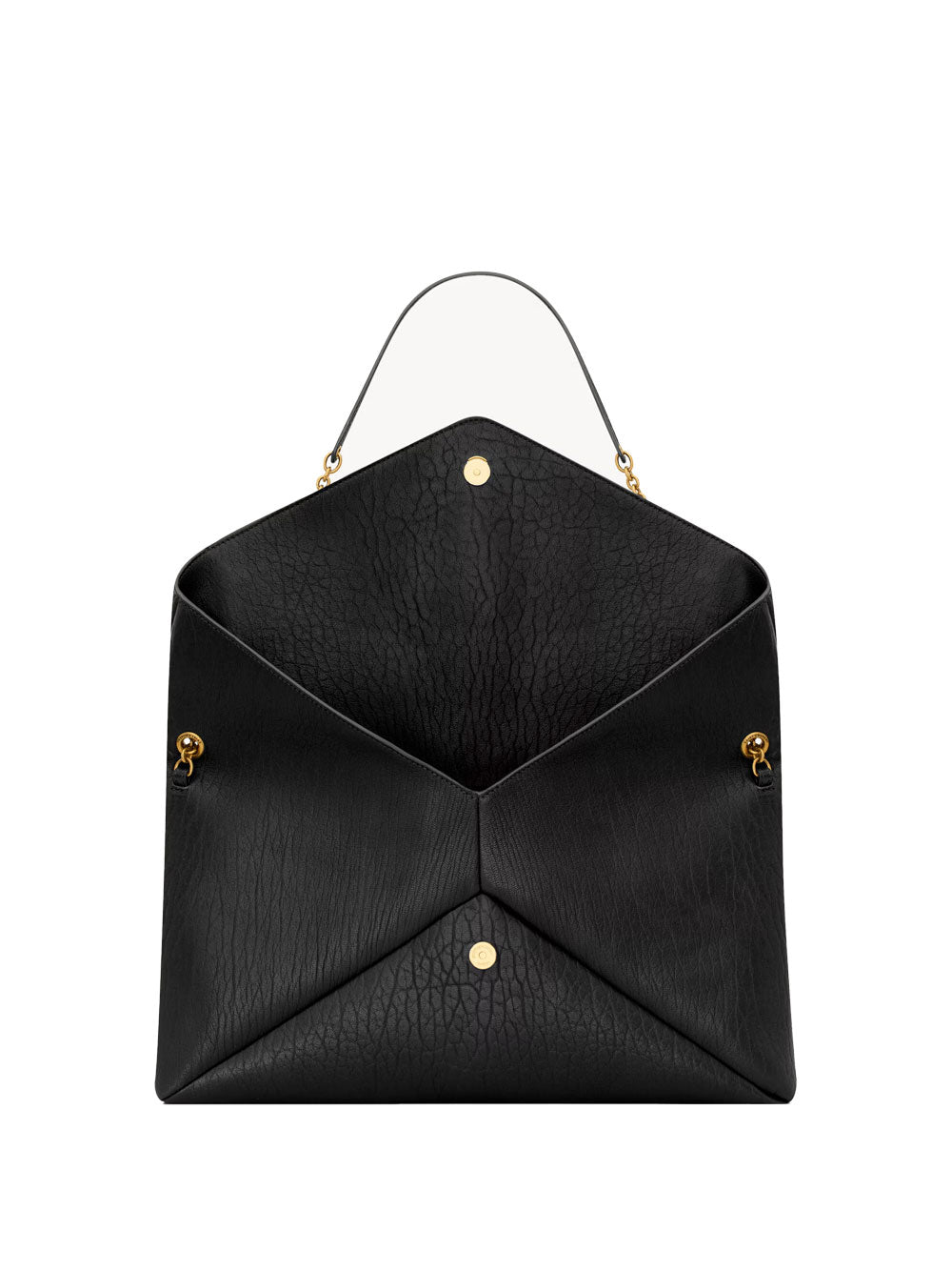 SAINT LAURENT CASSANDRE XXL Envelope Pouch Handbag on Chain in Luxurious Lambskin