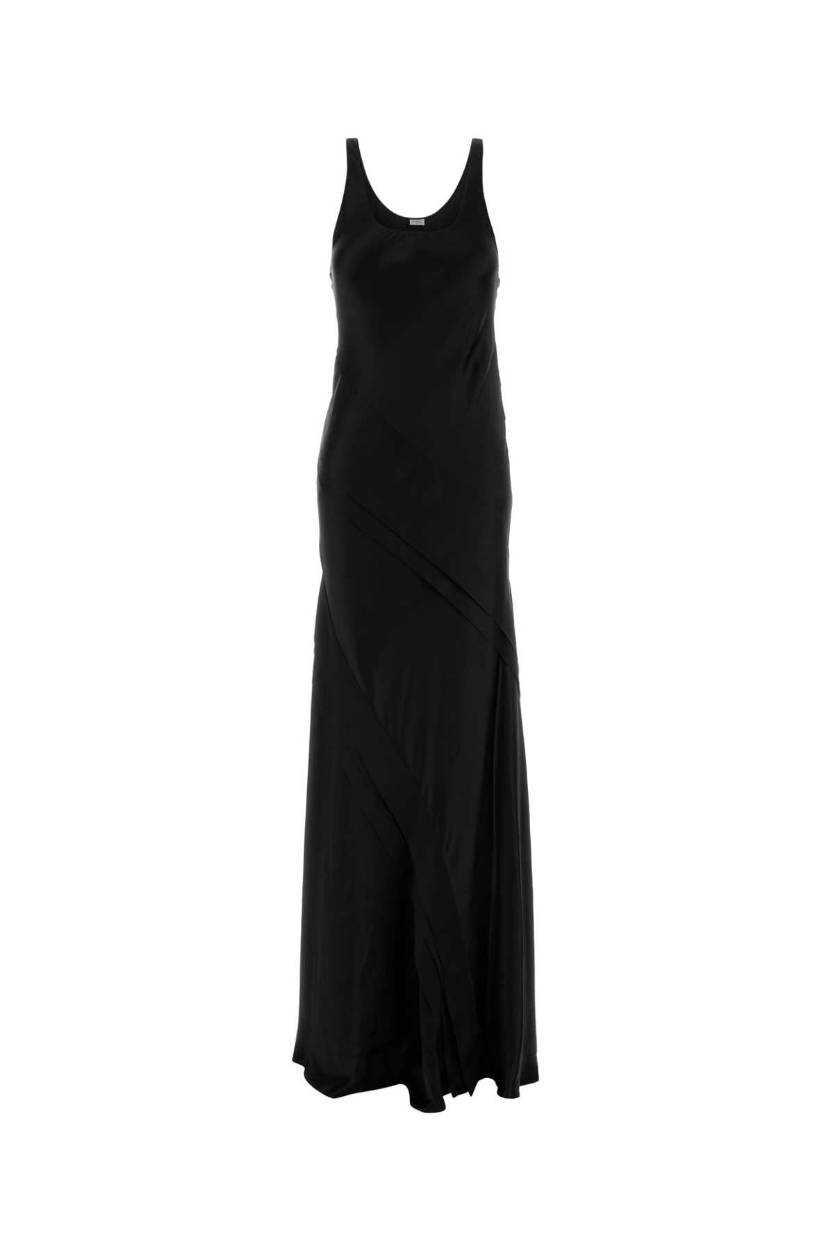 SAINT LAURENT Elegant Long Satin Dress for Women