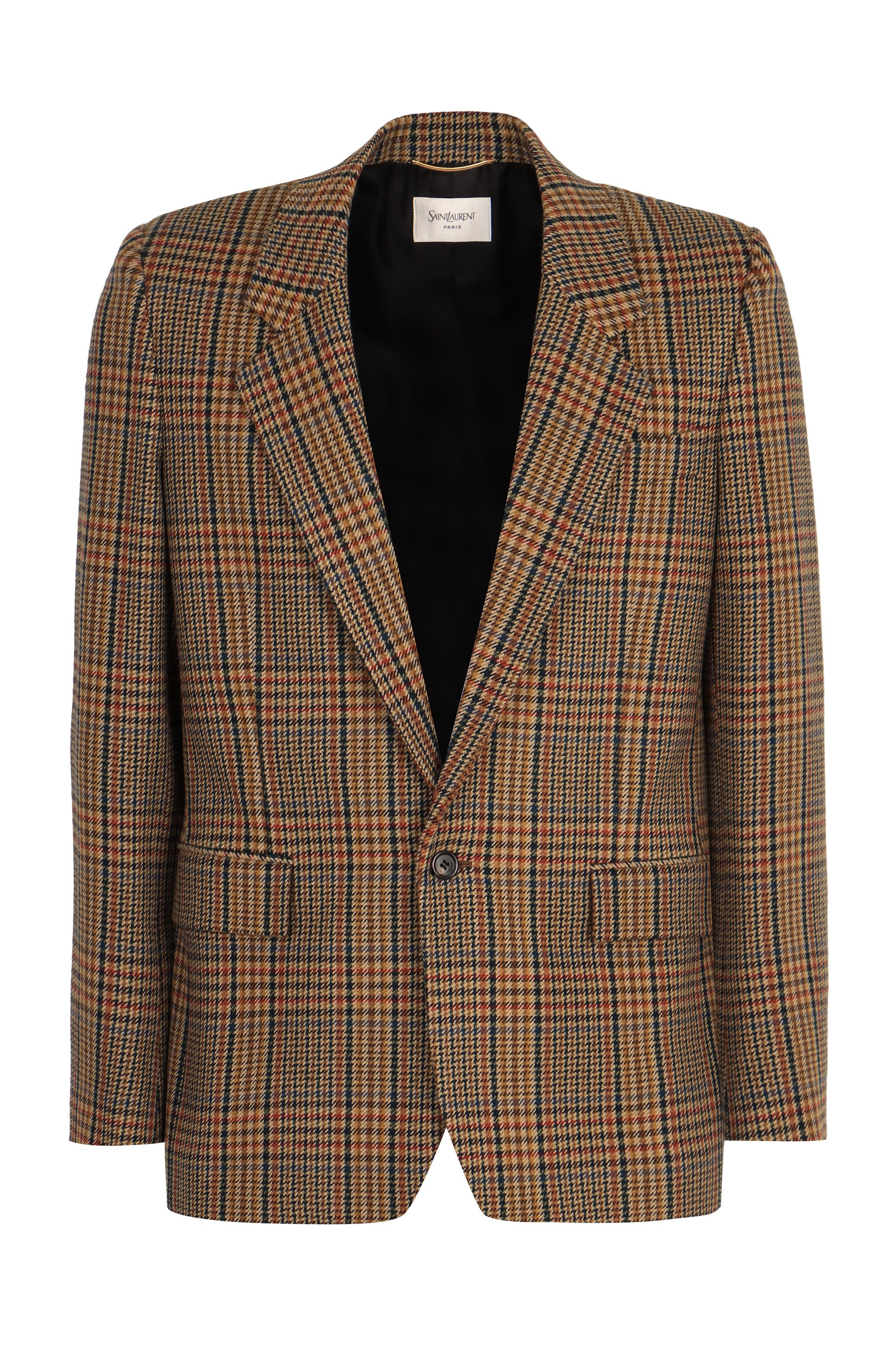 SAINT LAURENT Checkered Design Jacket for Women - FW25