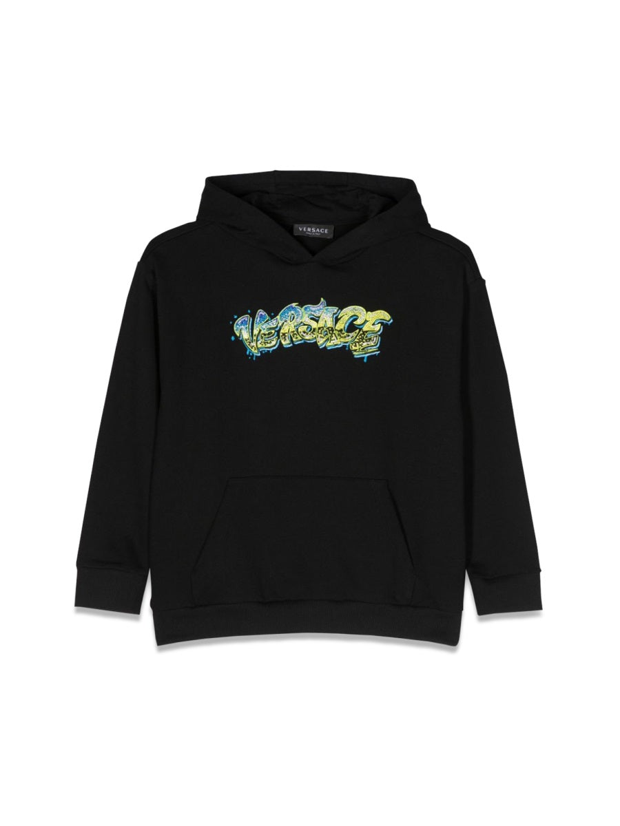 VERSACE Unisex Logo Hoodie - Kids