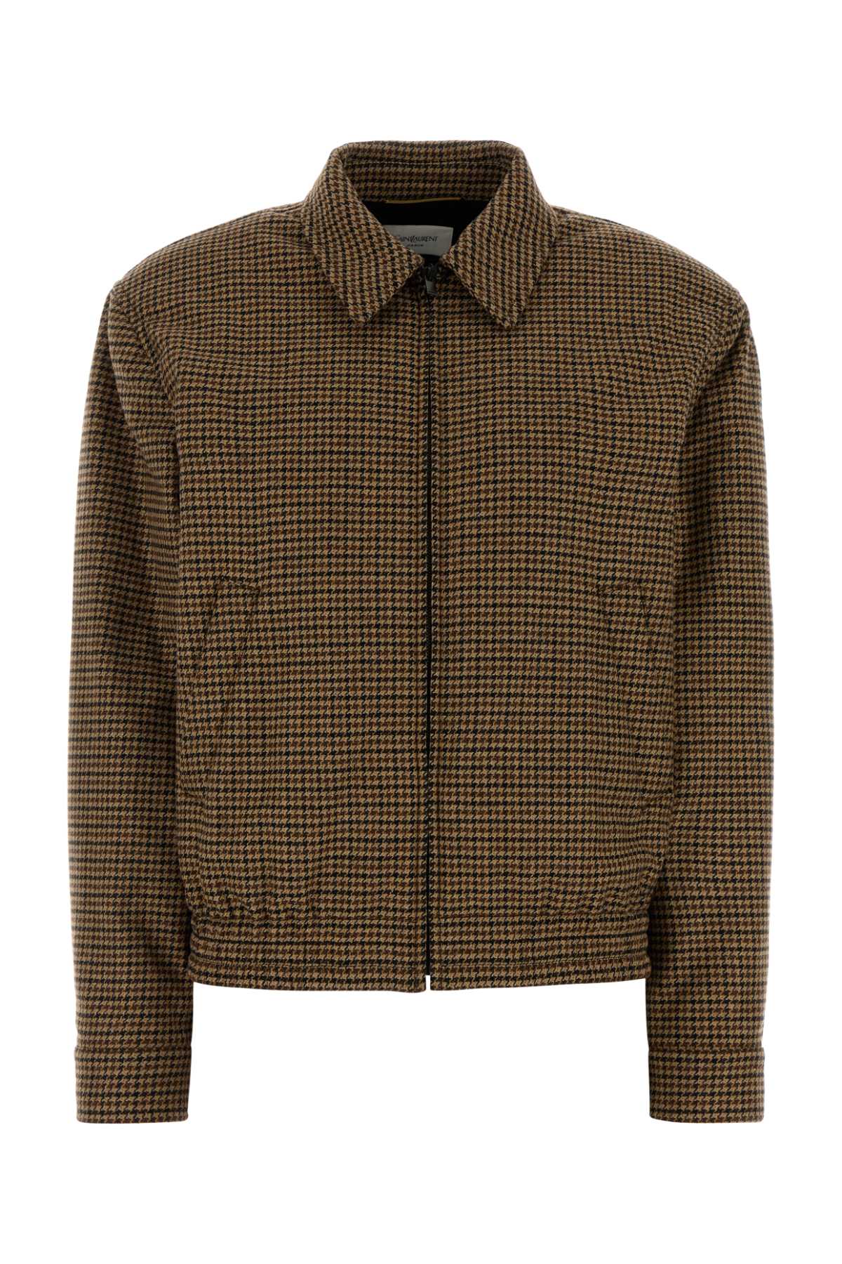 SAINT LAURENT Embroidered Wool Blend Jacket for Women - Fall Winter 2025