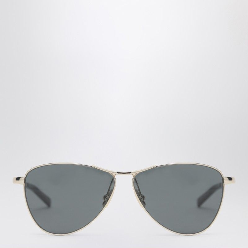 SAINT LAURENT Triangular Metal Frame Sunglasses