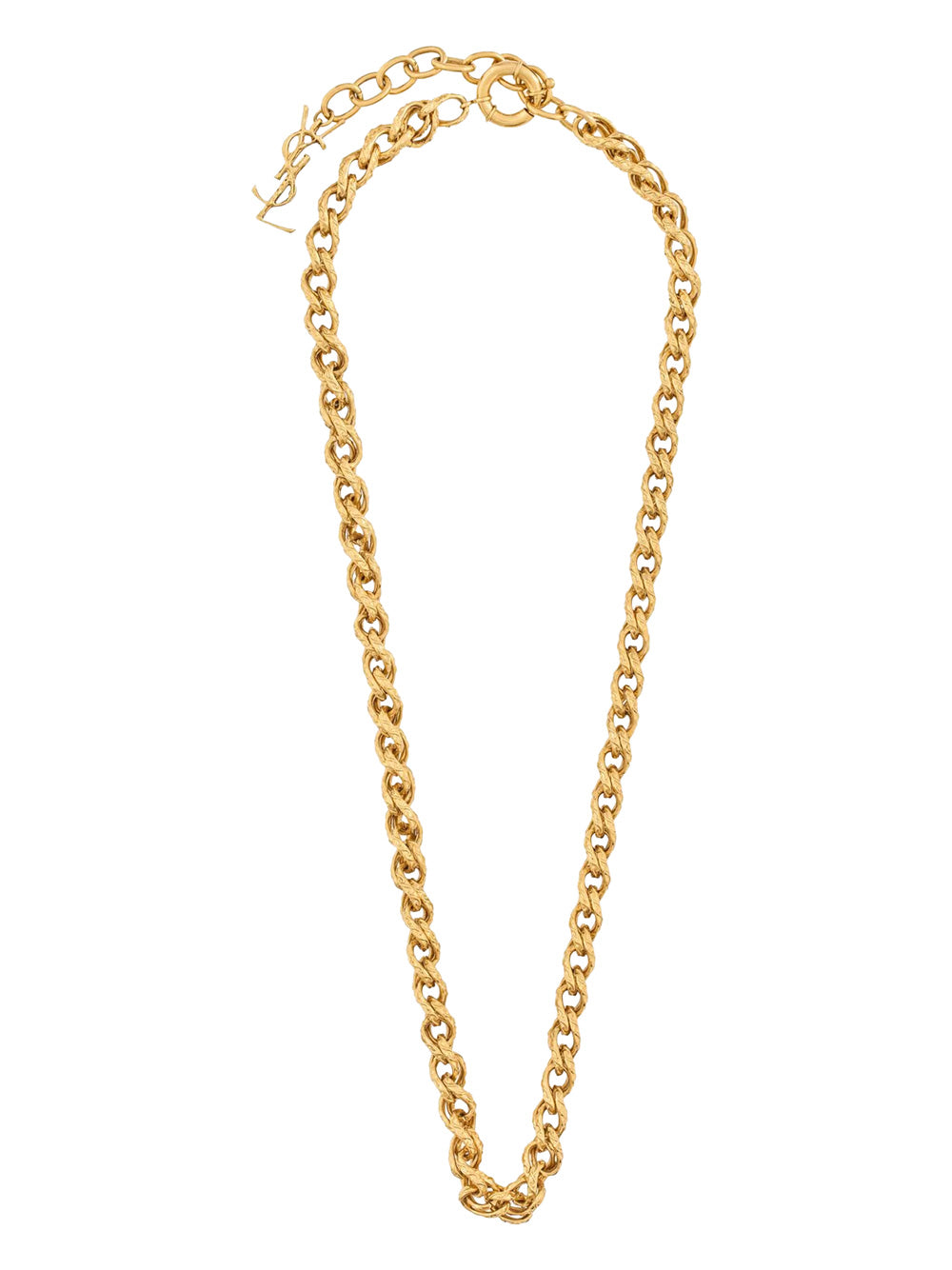 SAINT LAURENT Metal Rope Chain Necklace