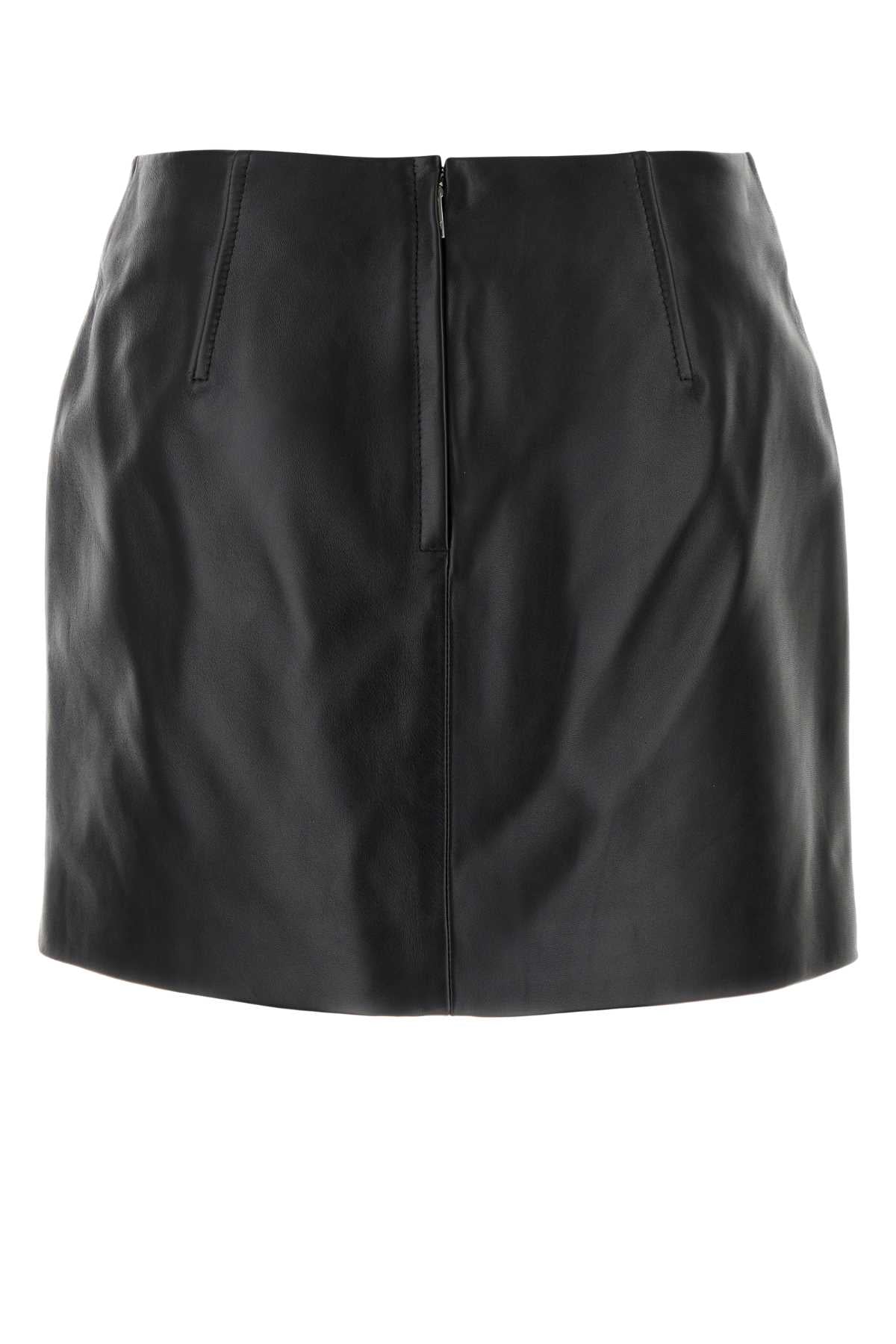 BOTTEGA VENETA Stylish Leather Mini Skirt