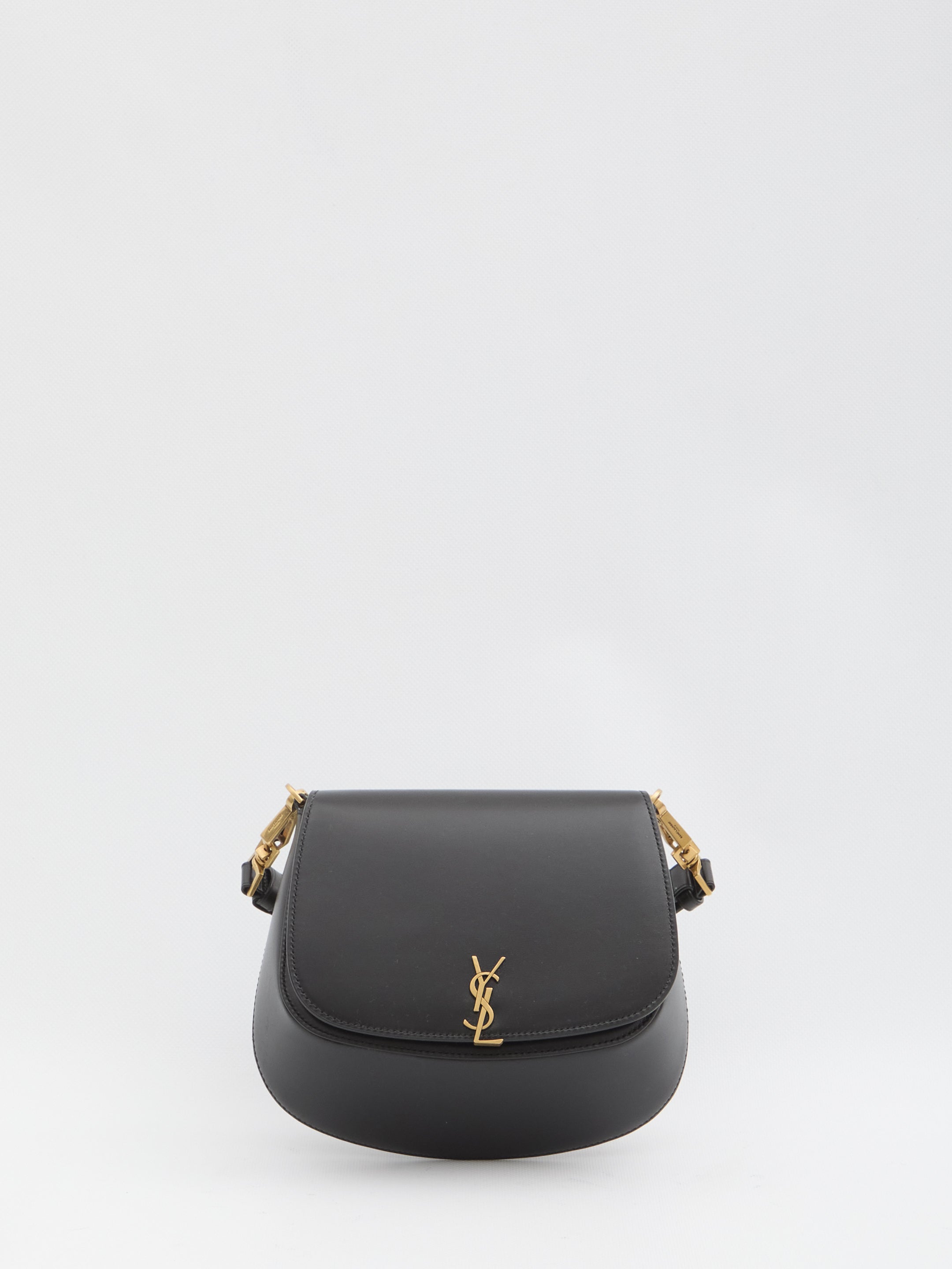 SAINT LAURENT Mini Leather Handbag with Removable Handle
