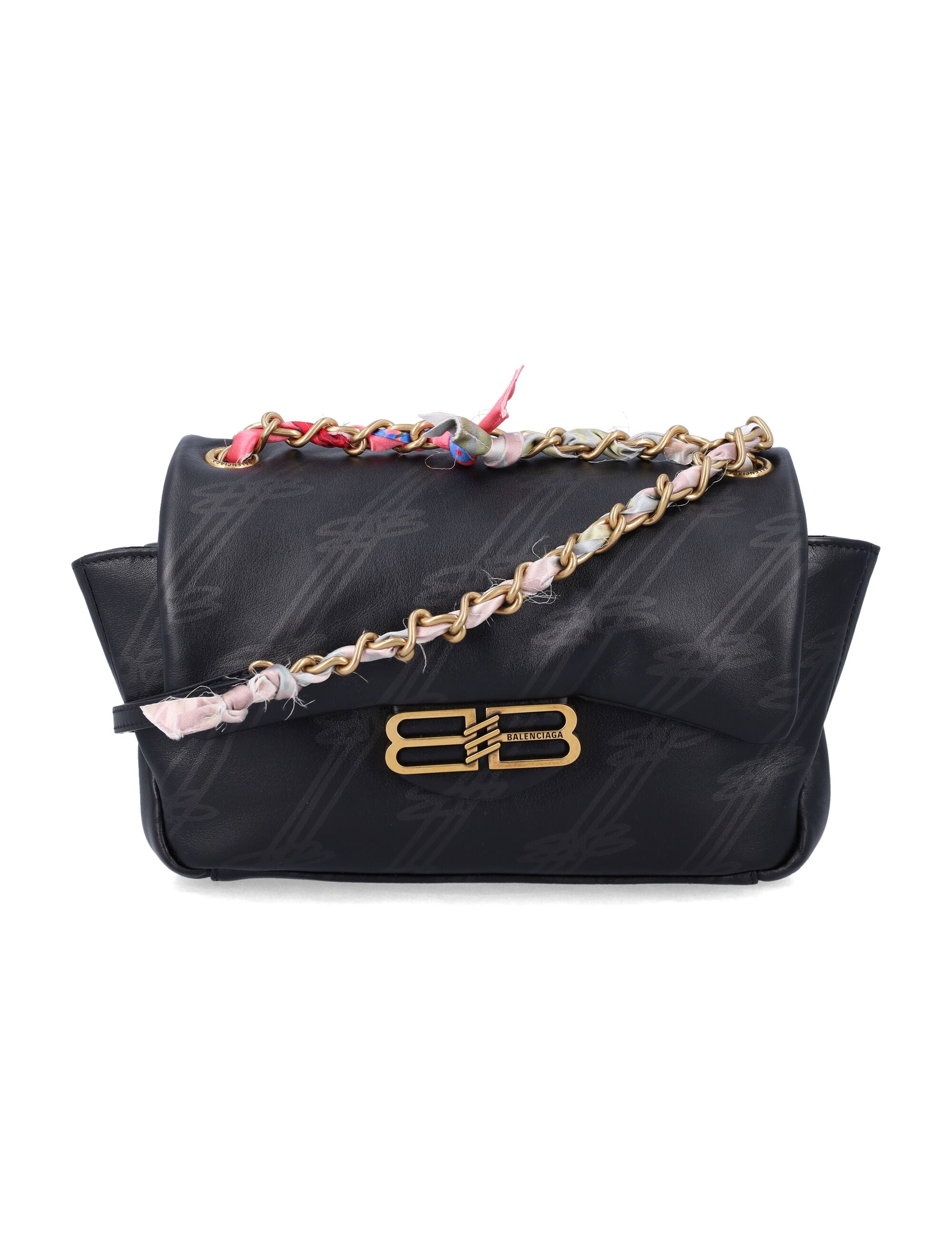 BALENCIAGA Mini Printed Leather Darling Shoulder Handbag