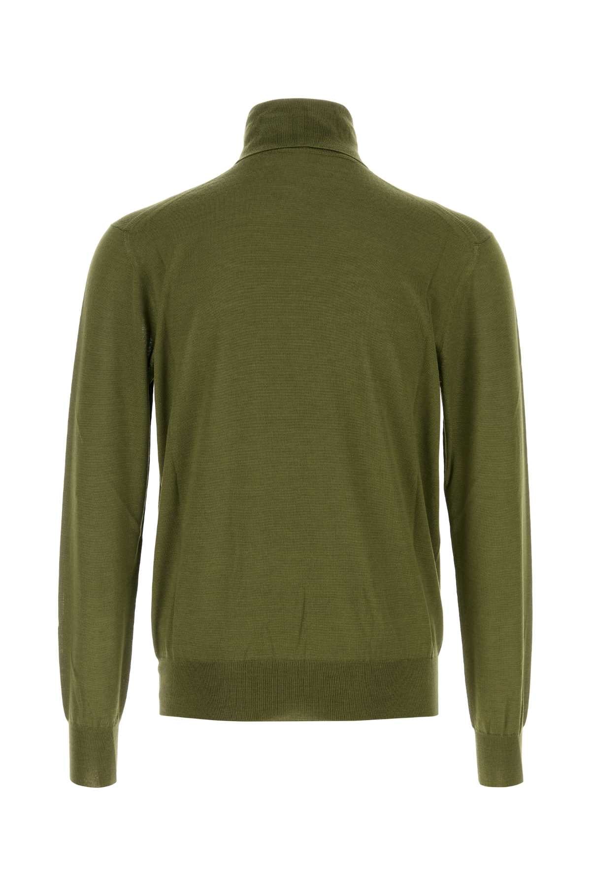 SAINT LAURENT Cashmere, Wool and Silk Turtleneck Sweater - Size L