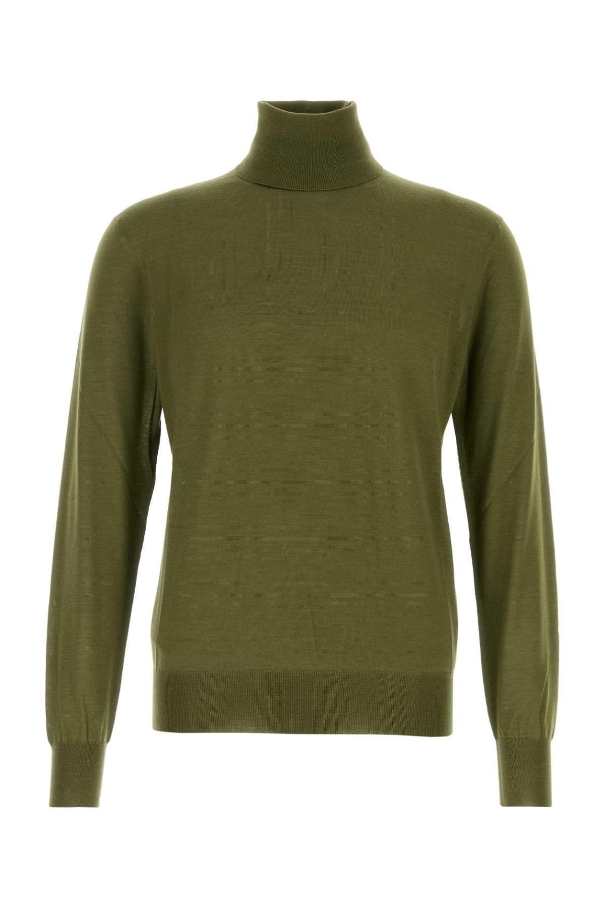 SAINT LAURENT Cashmere, Wool and Silk Turtleneck Sweater - Size L