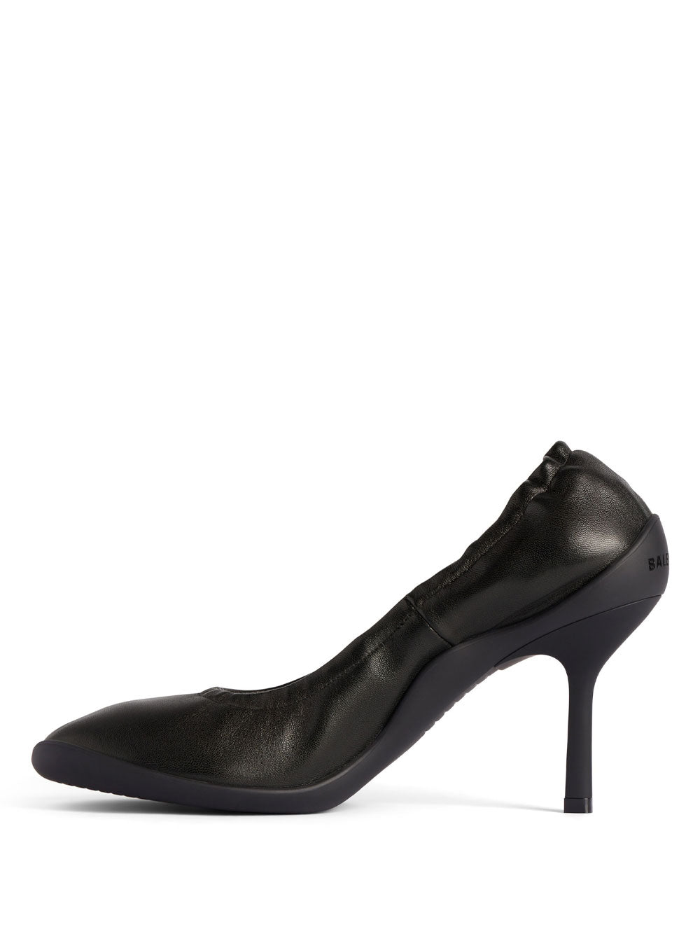 BALENCIAGA Elegant 80mm Shiny Soft Leather Pumps
