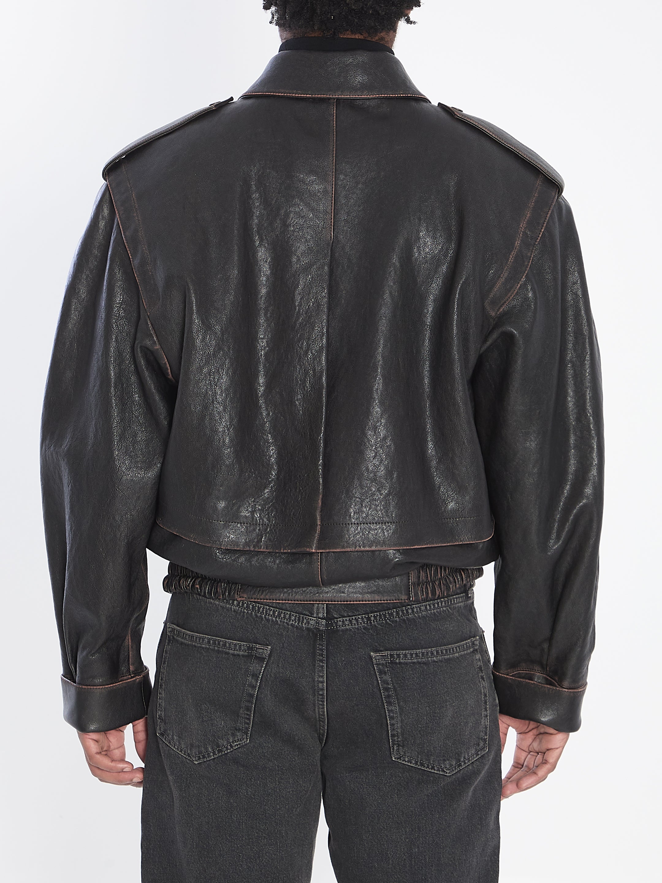 SAINT LAURENT Mini Leather Jacket for Men