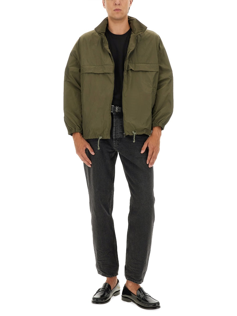 SAINT LAURENT Men's Polyester Windbreaker Jacket