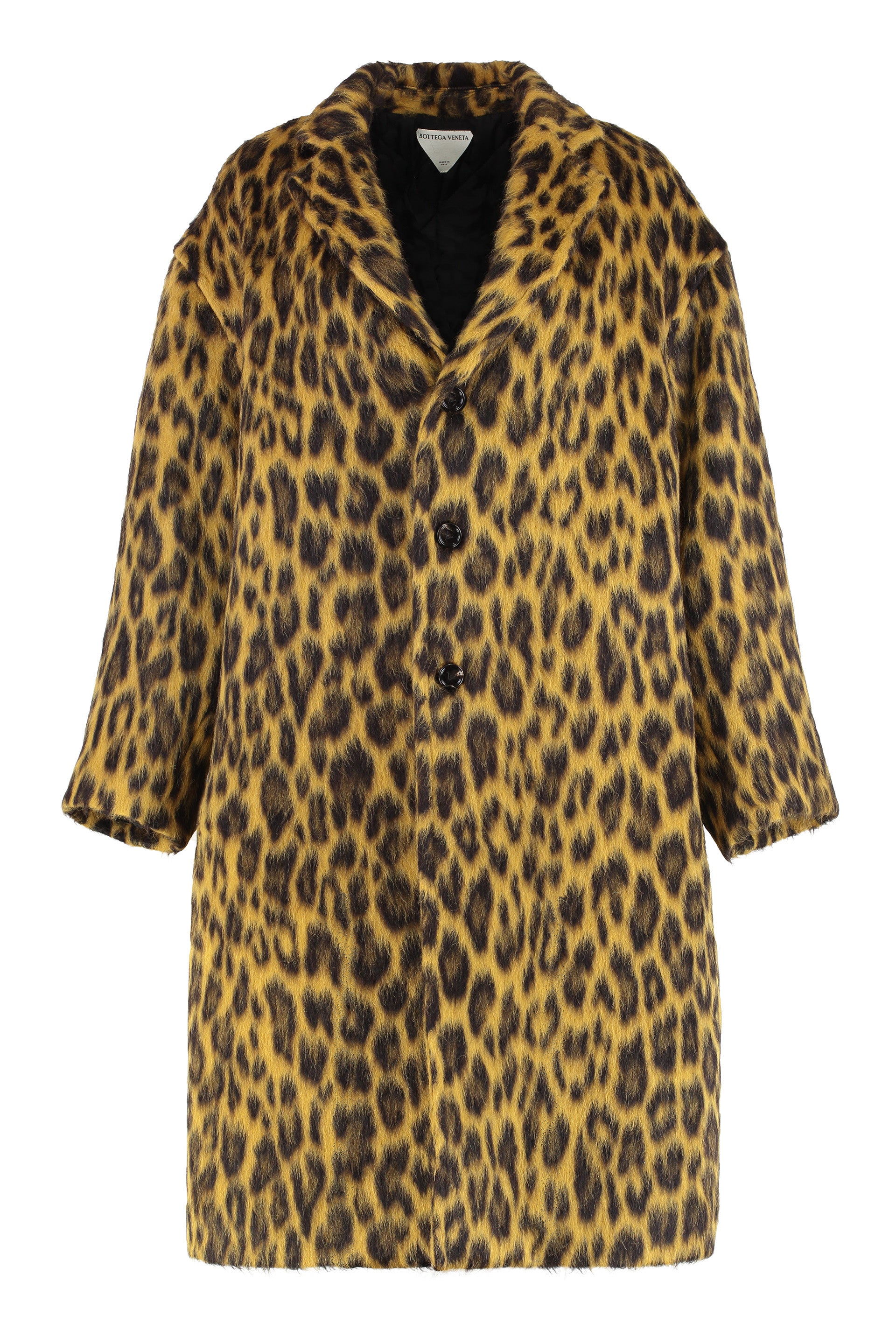 BOTTEGA VENETA Leopard Print Jacket with Notch Lapel - Size 40