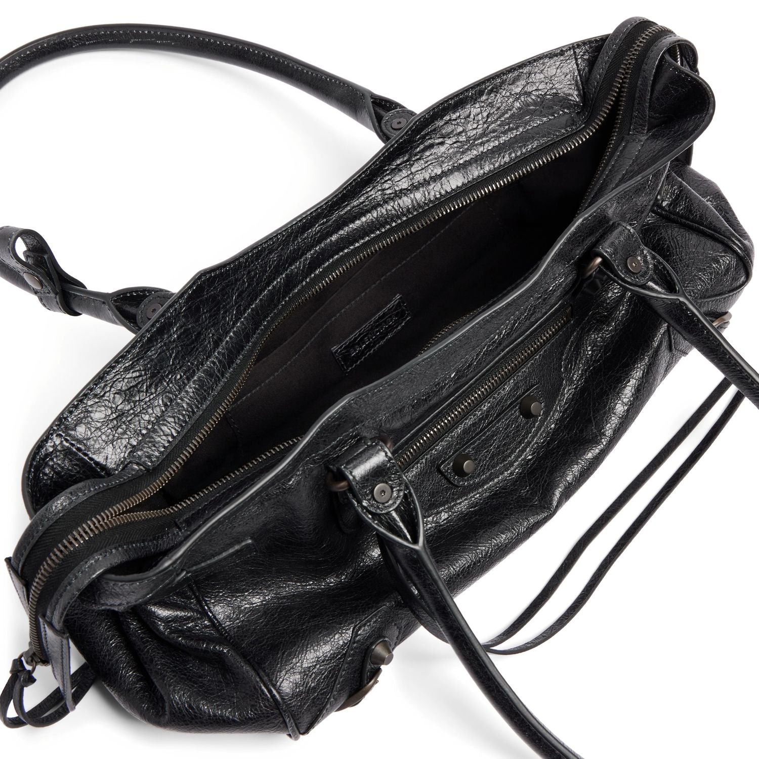 BALENCIAGA East West Leather Shoulder Handbag