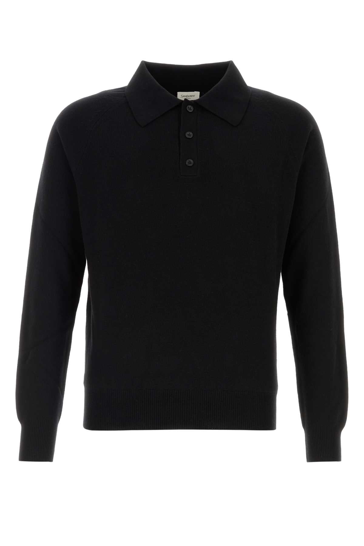 SAINT LAURENT Men's Wool Polo (Size L)