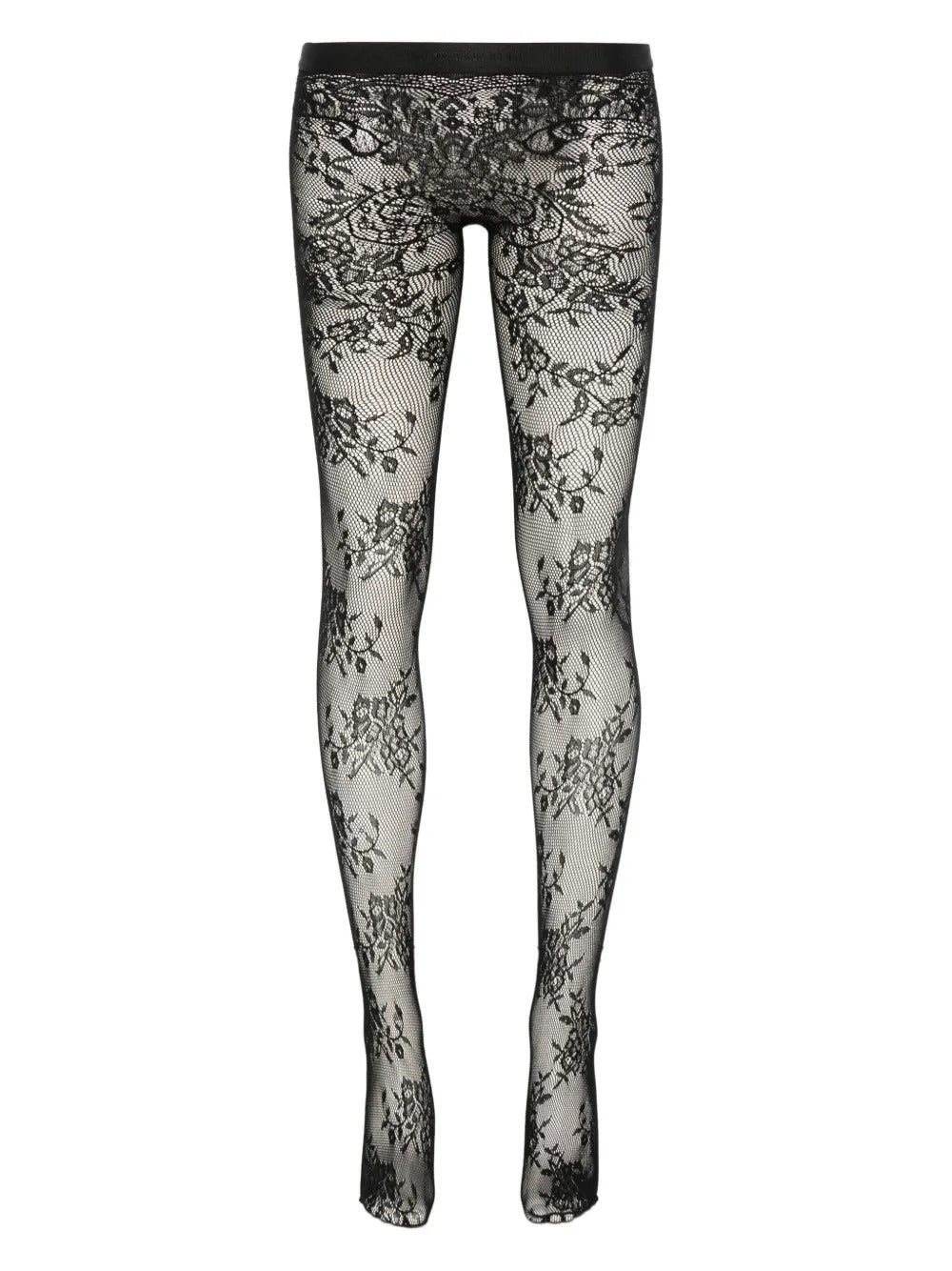 ALEXANDER MCQUEEN Floral Lace Tights