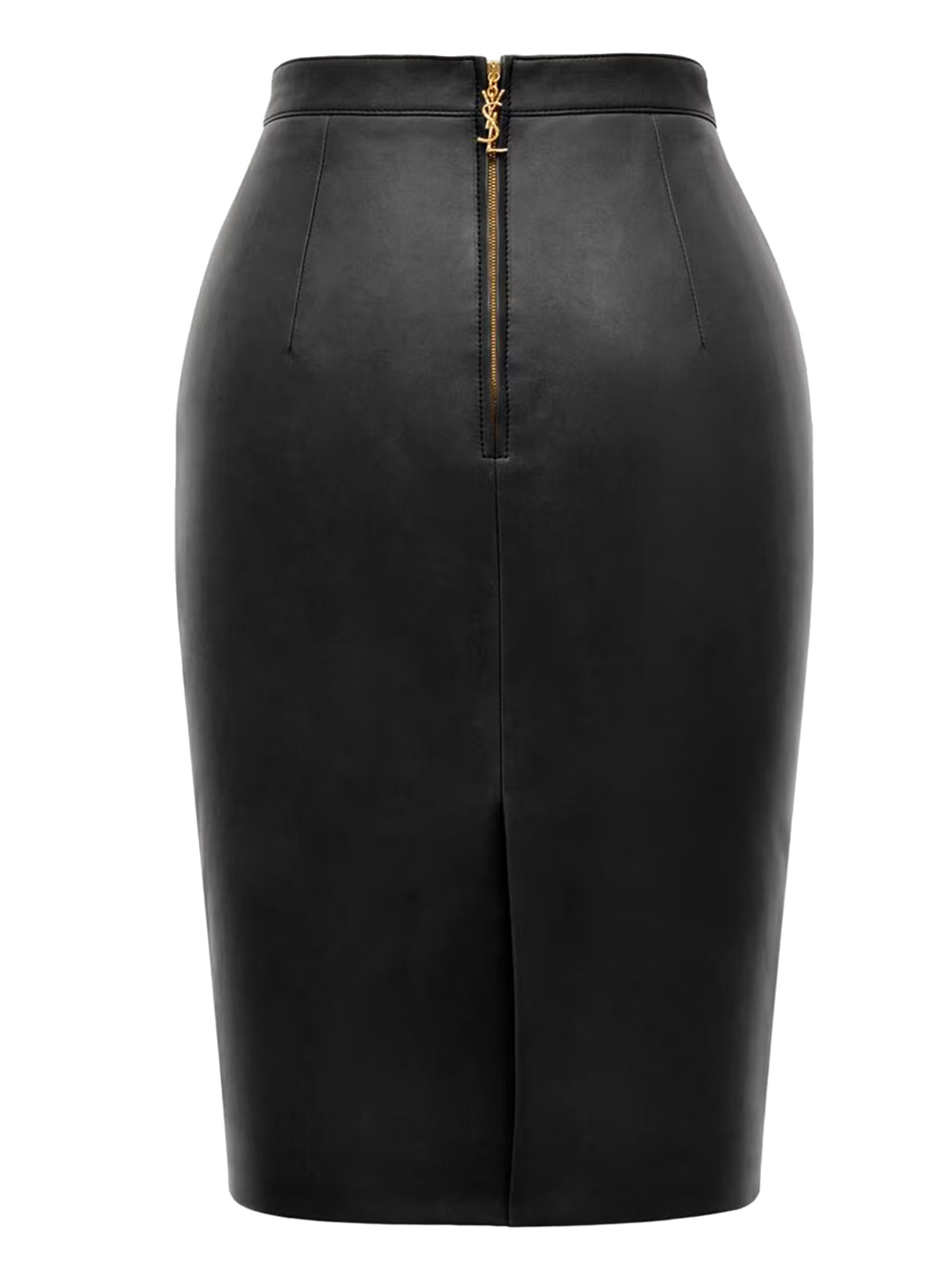 SAINT LAURENT Lambskin Pencil Skirt