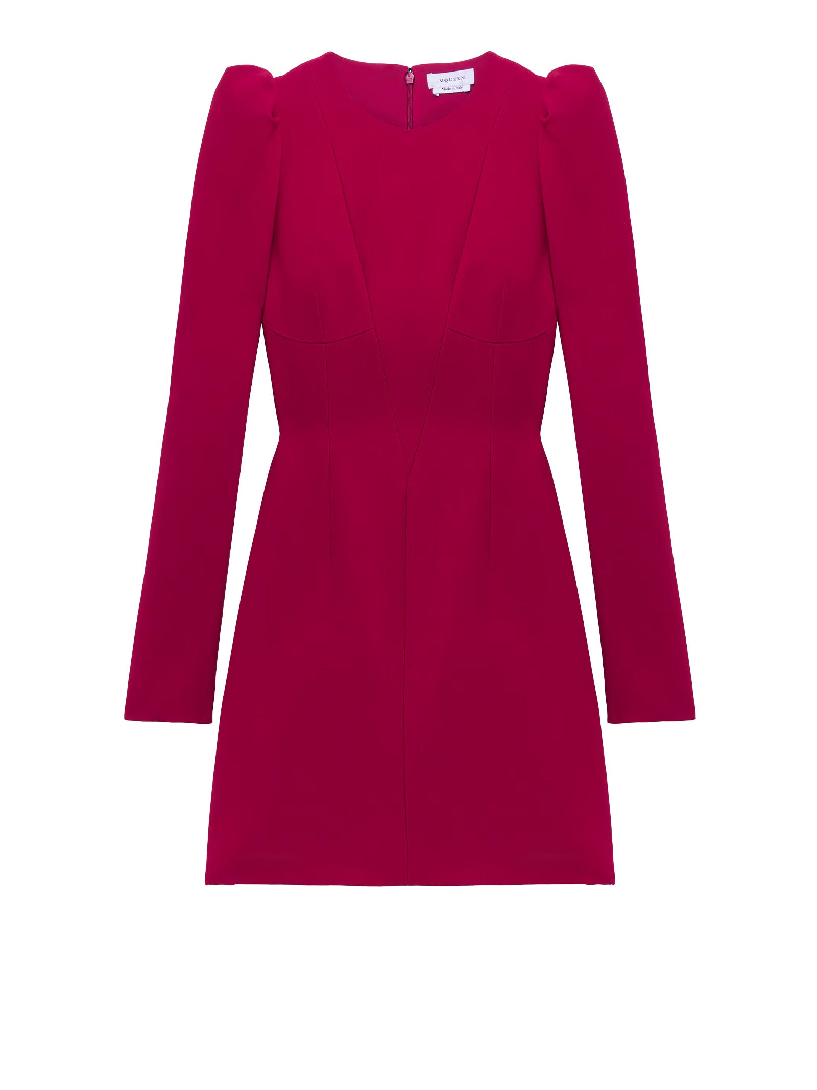 ALEXANDER MCQUEEN Crimson VI-Acetate Mini Dress