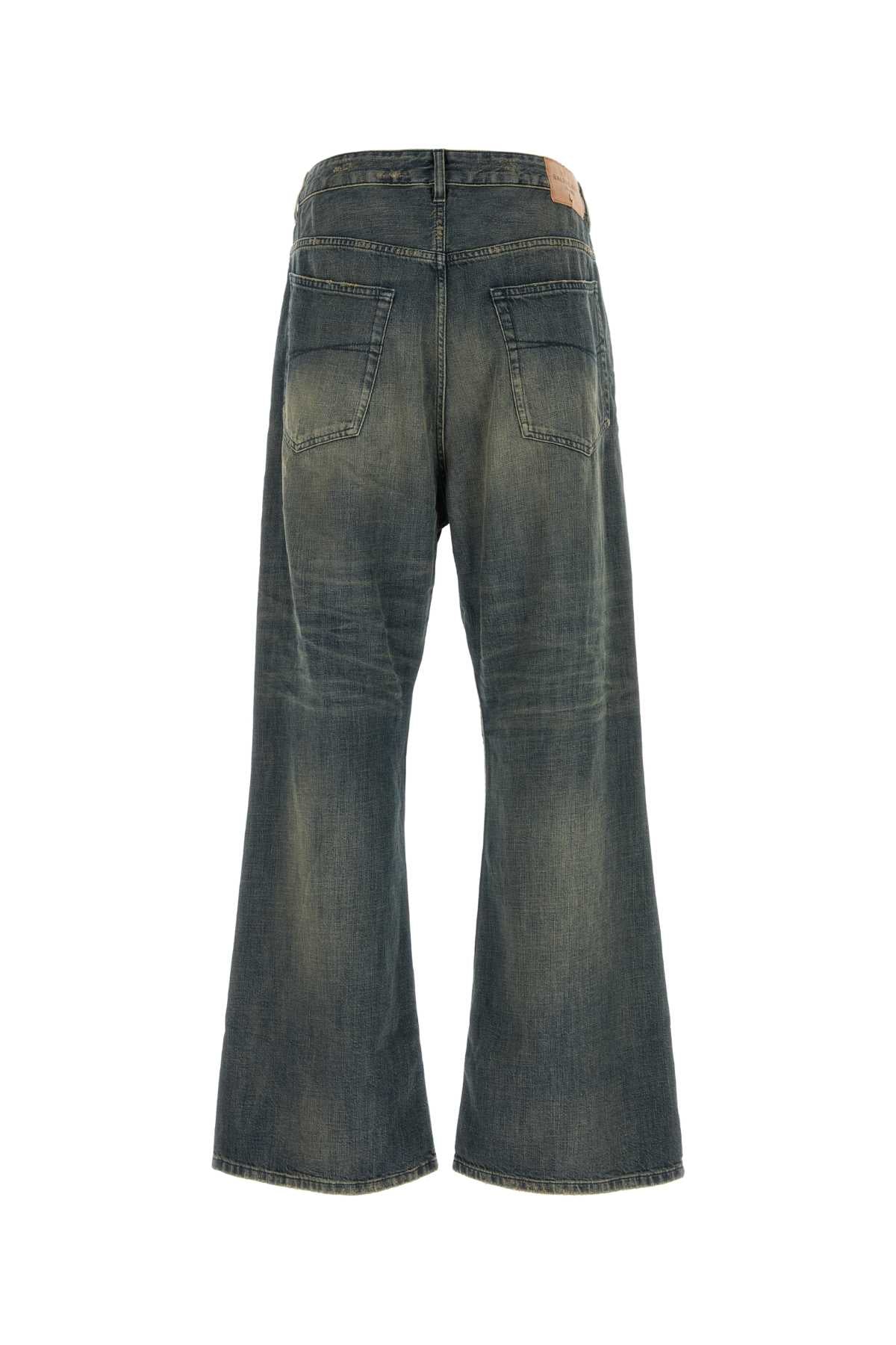 BALENCIAGA Wide-Leg Low Crotch Jeans for Men