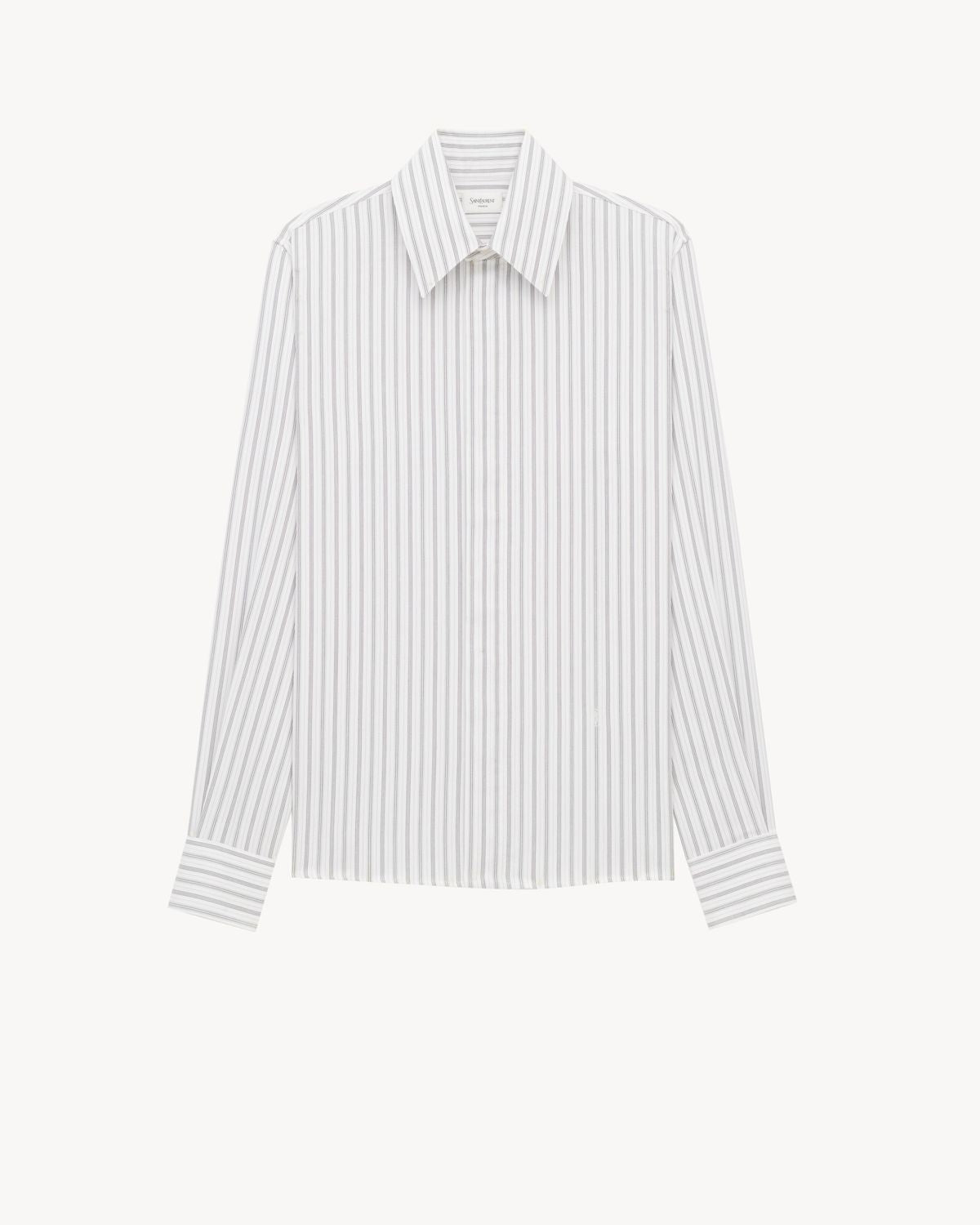 SAINT LAURENT Men's Button-Up Striped Shirt