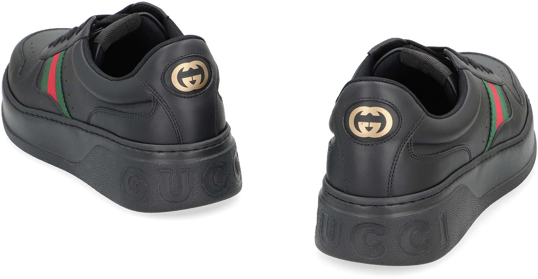 GUCCI Low-Top Retro Leather Sneakers for Men