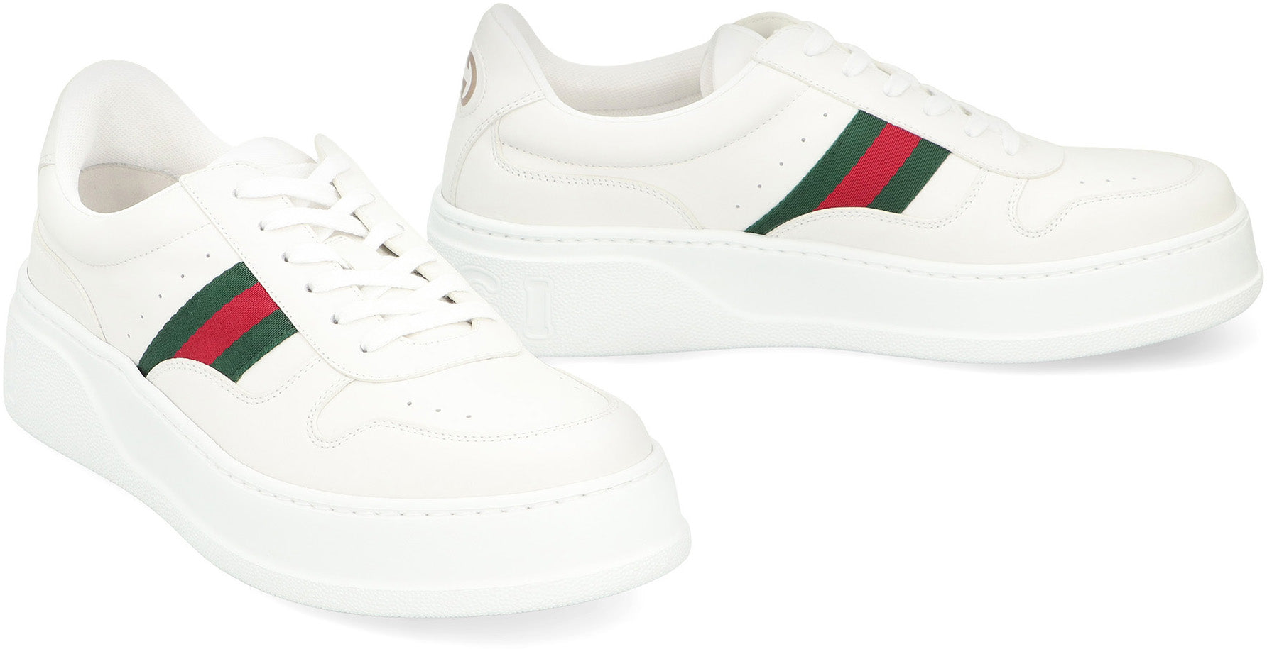 GUCCI Low-Top Leather Sneakers