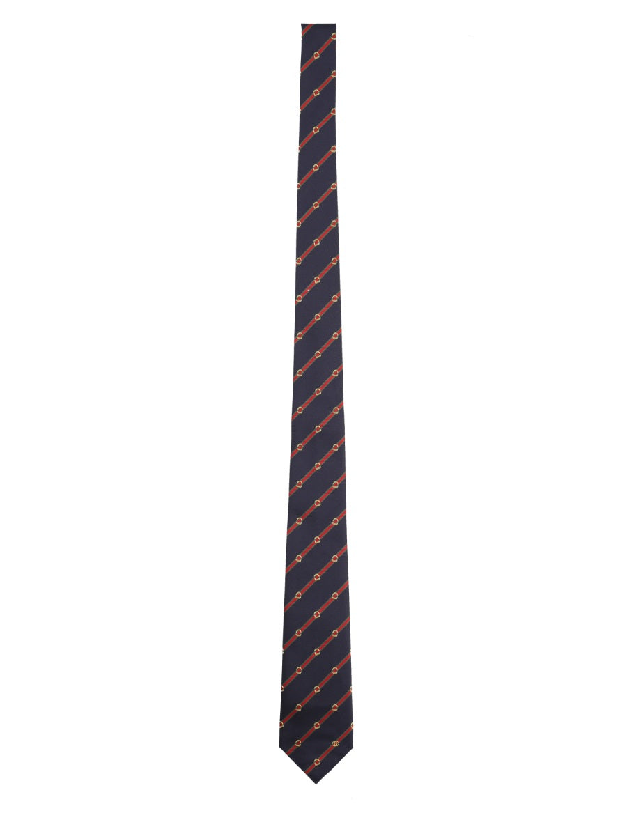 GUCCI Jacquard Tie and Stirrup for Men - FW25 Collection