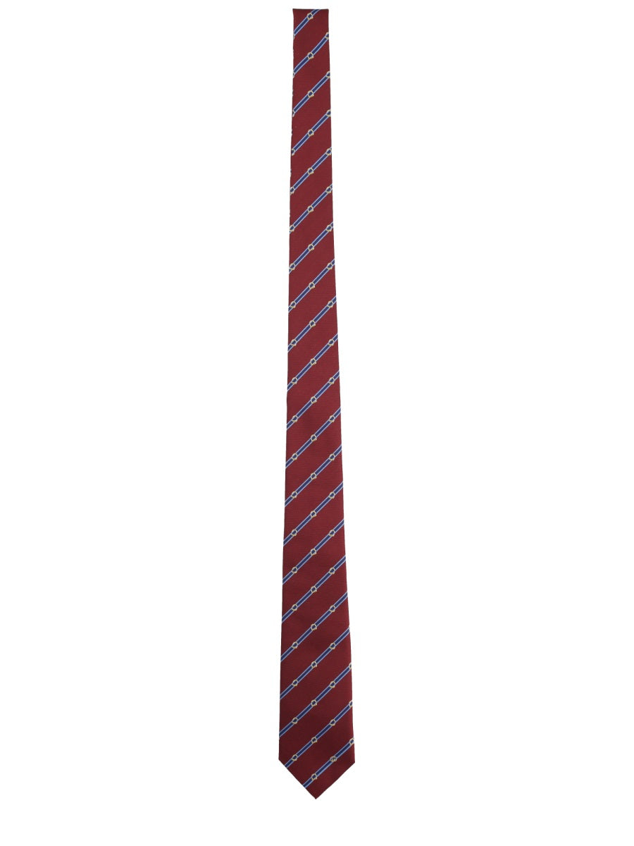 GUCCI GG Jacquard Tie and Stirrup