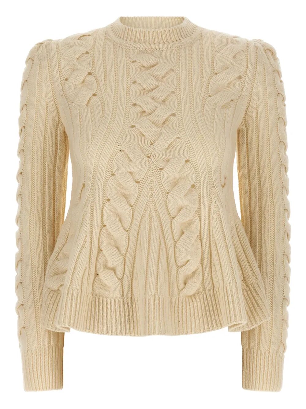 ALEXANDER MCQUEEN Wool and Cashmere Cable Sweater