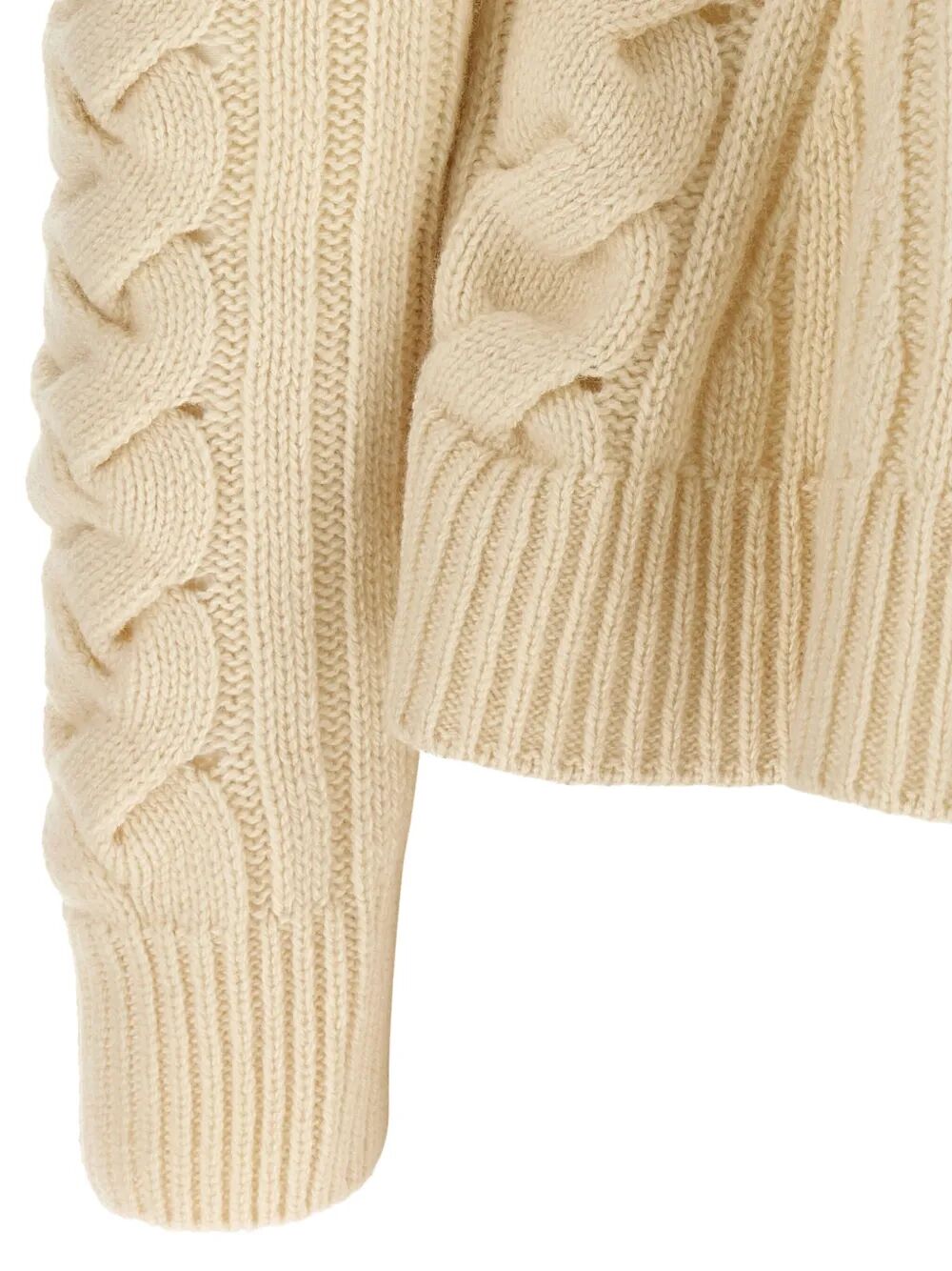 ALEXANDER MCQUEEN Wool and Cashmere Cable Sweater
