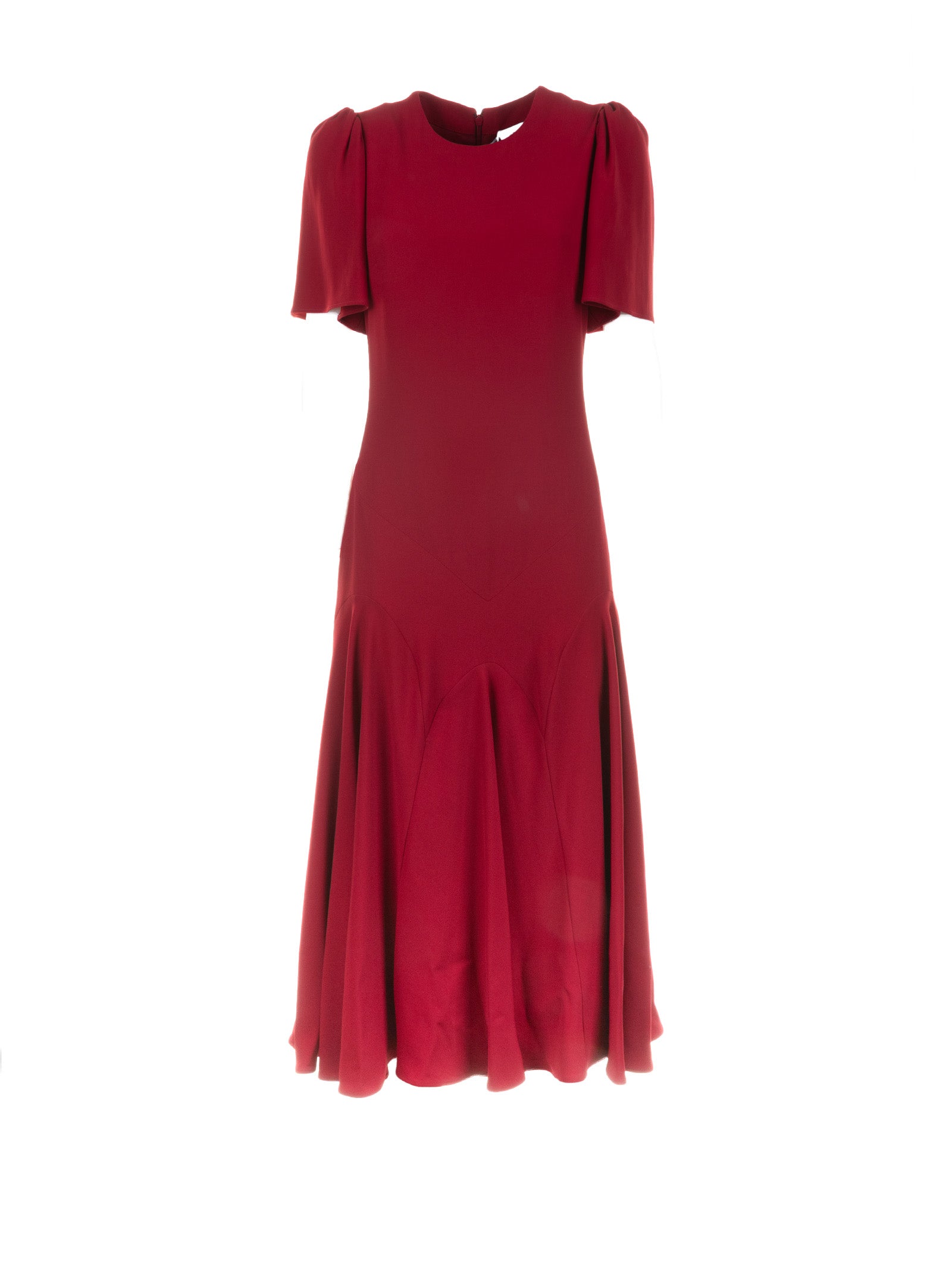 ALEXANDER MCQUEEN Crimson Mini Acetate Dress