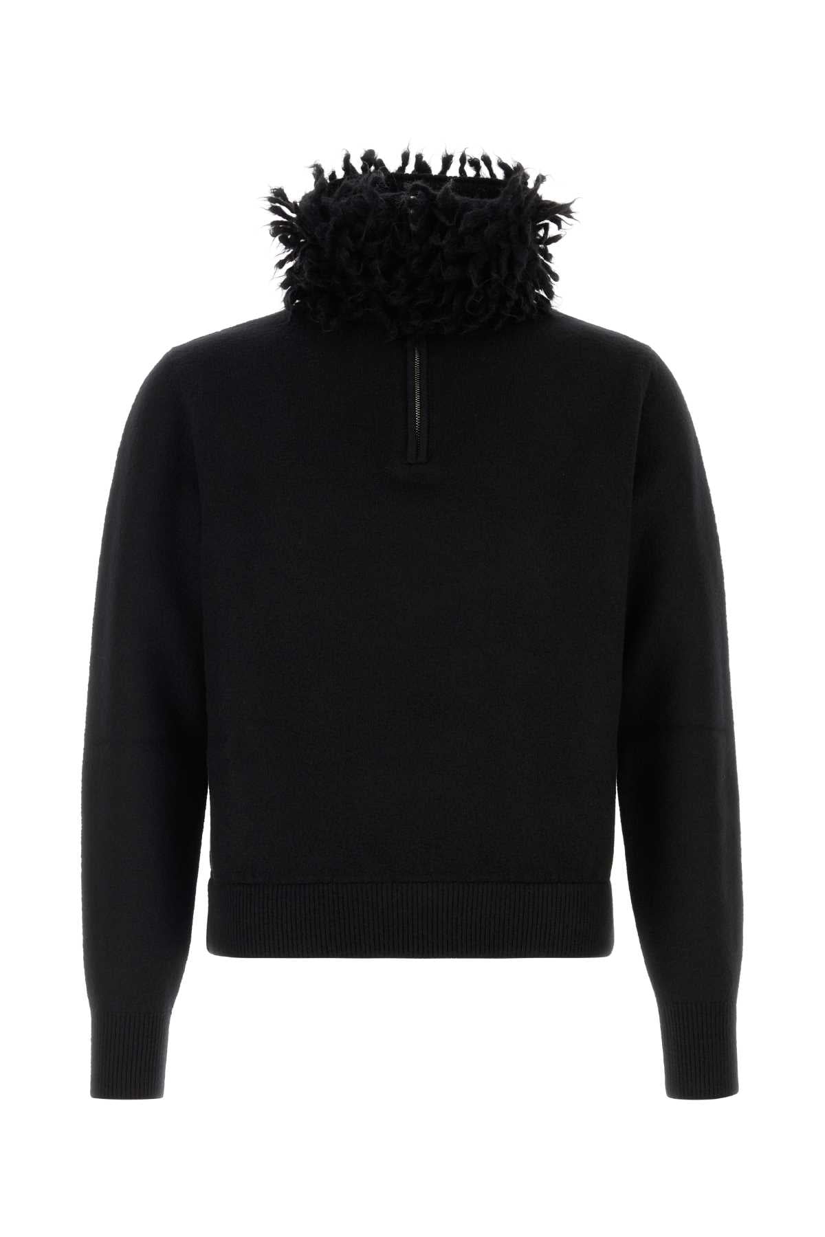 ALEXANDER MCQUEEN Men's Wool Blend Fringed Sweater