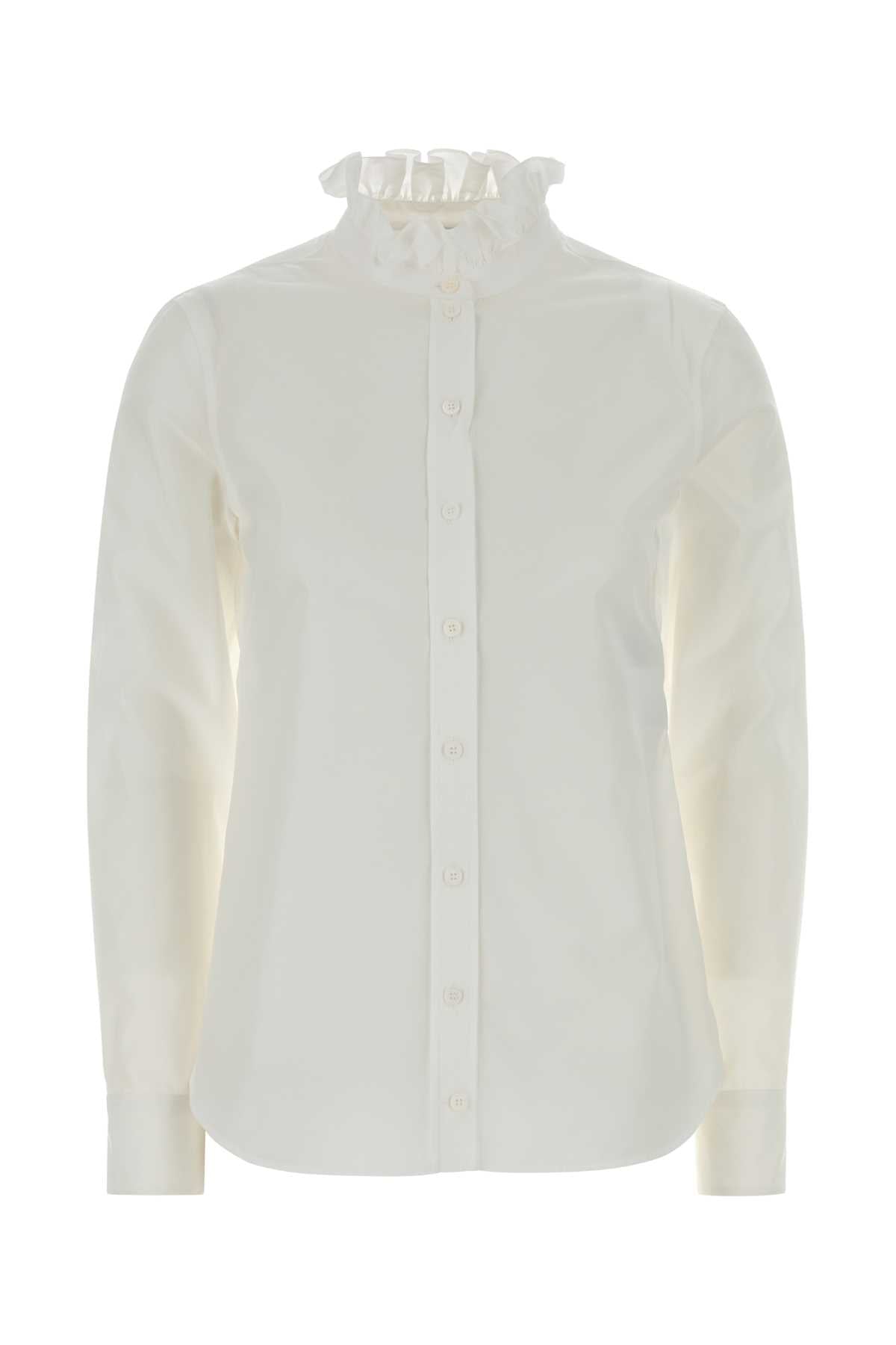 ALEXANDER MCQUEEN Classic Poplin Shirt for Women - FW25 Collection