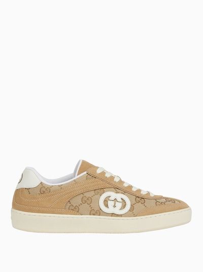 GUCCI GG Fabric and Suede G75 Women’s Sneakers