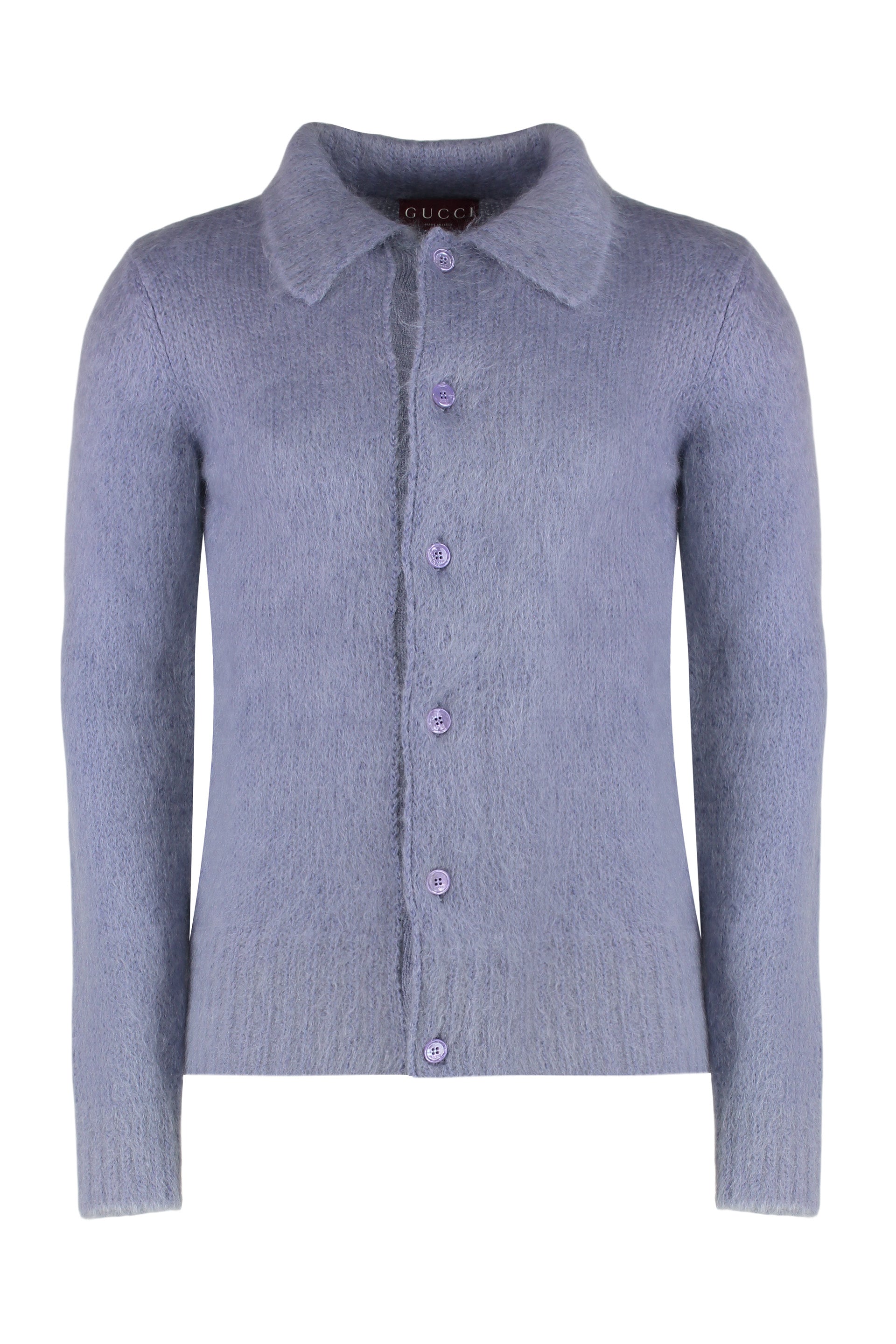 GUCCI Classic Brushed Mohair Wool Cardigan for Men