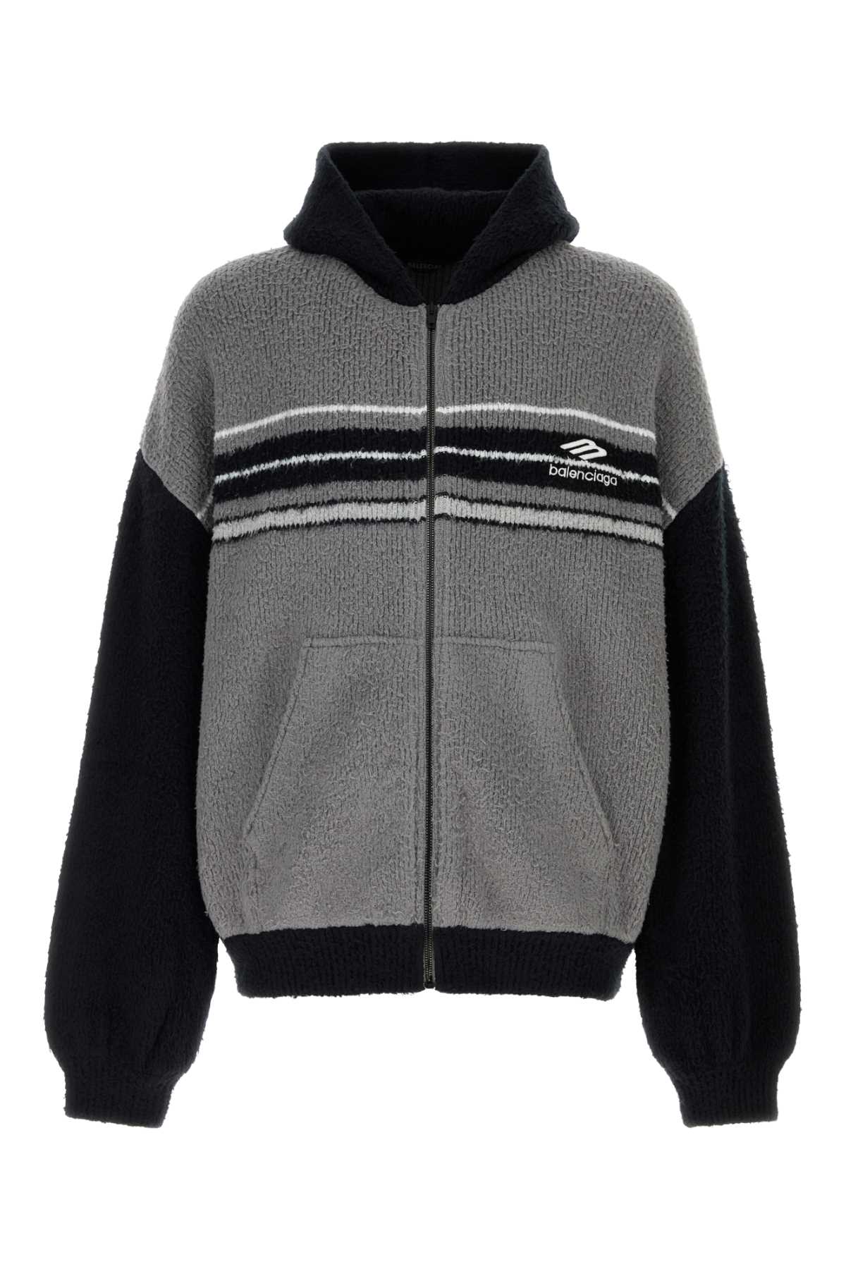 BALENCIAGA Oversized Cotton Blend Cardigan for Men