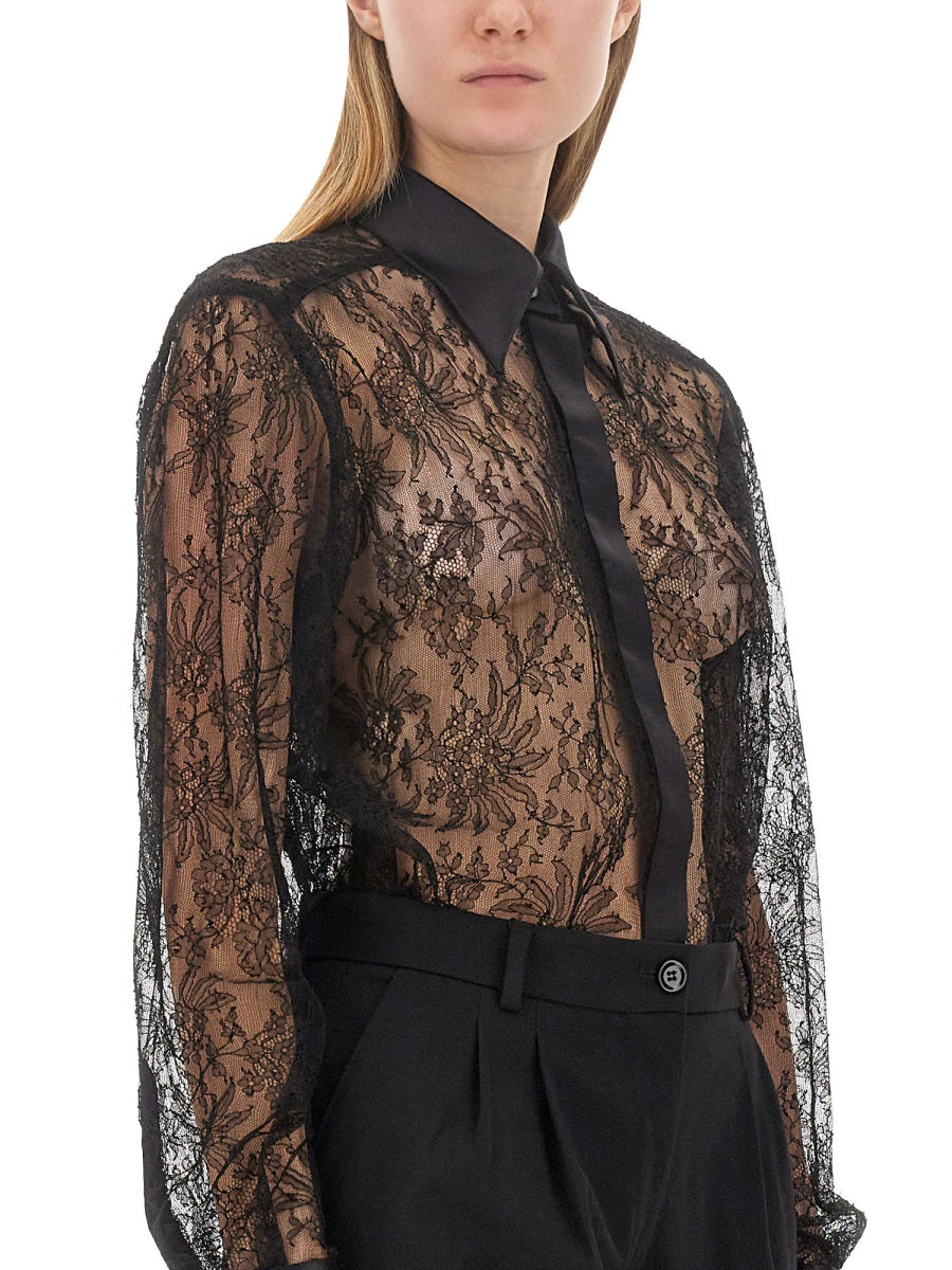 DOLCE & GABBANA Chantilly Lace Shirt - Regular Fit